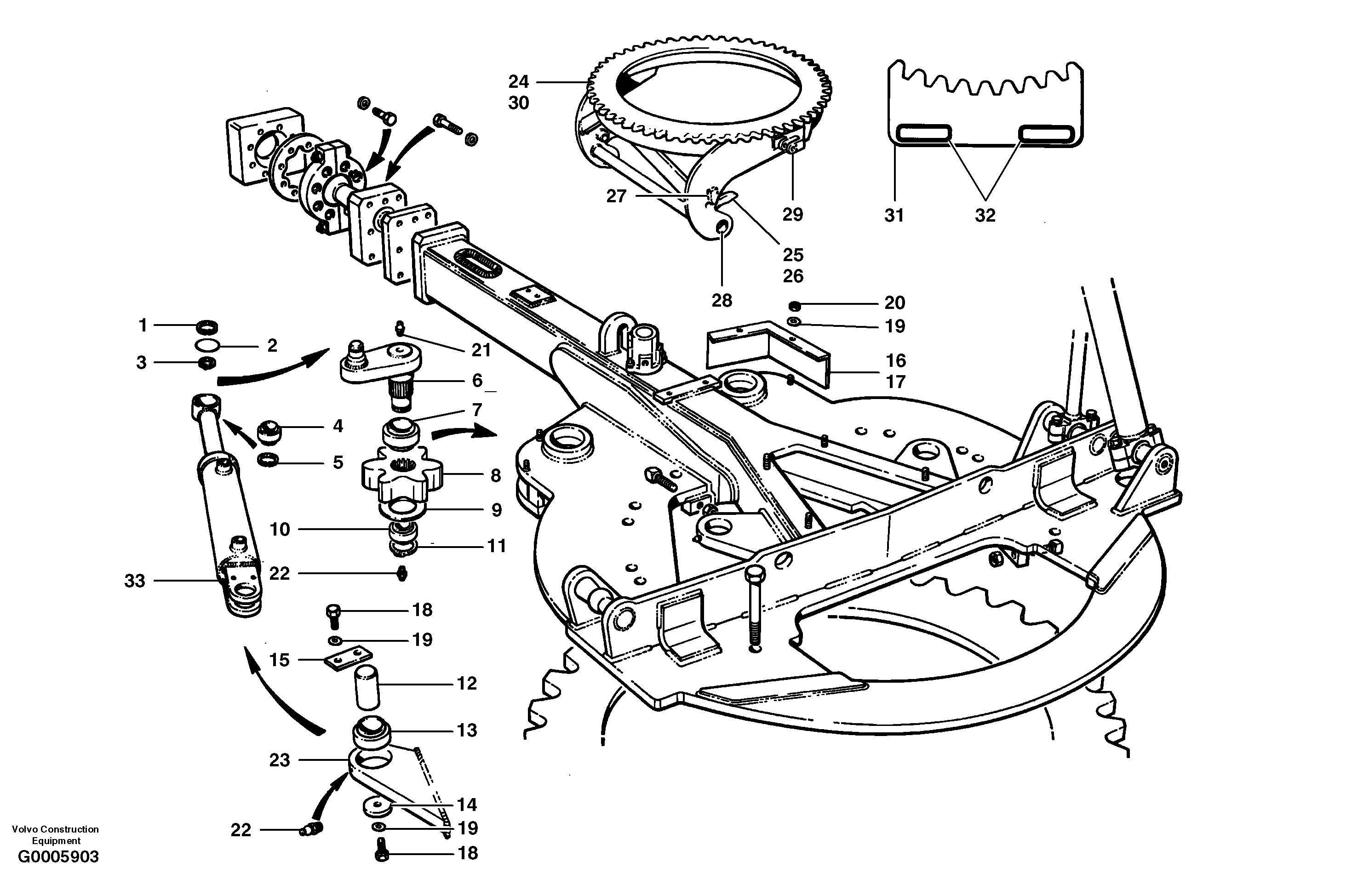 Tensioner unit CH/VOE404205 VOLVO