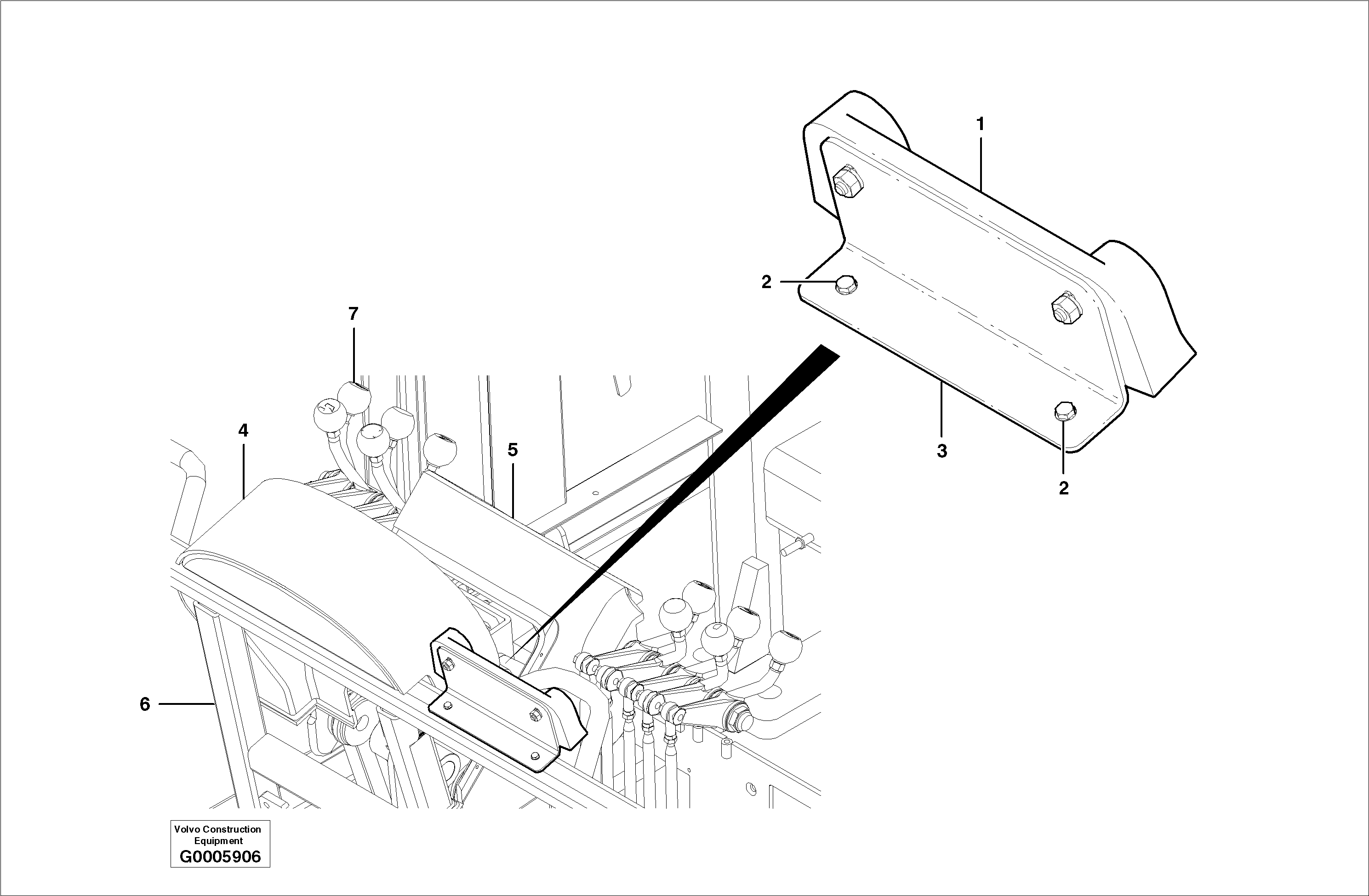 Bracket VOE12731111 VOLVO