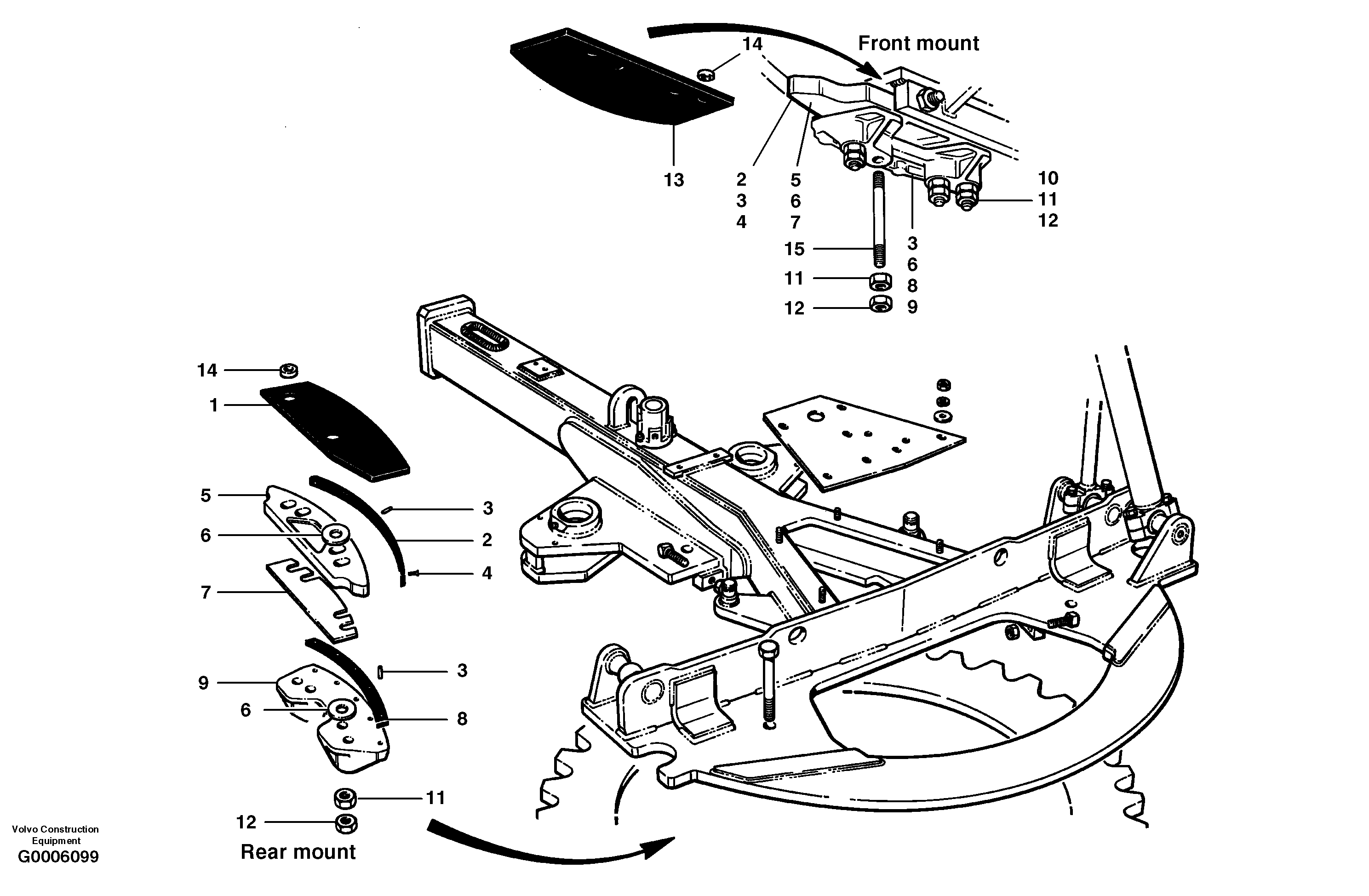 Hydraulic system, P4 CH58986 VOLVO