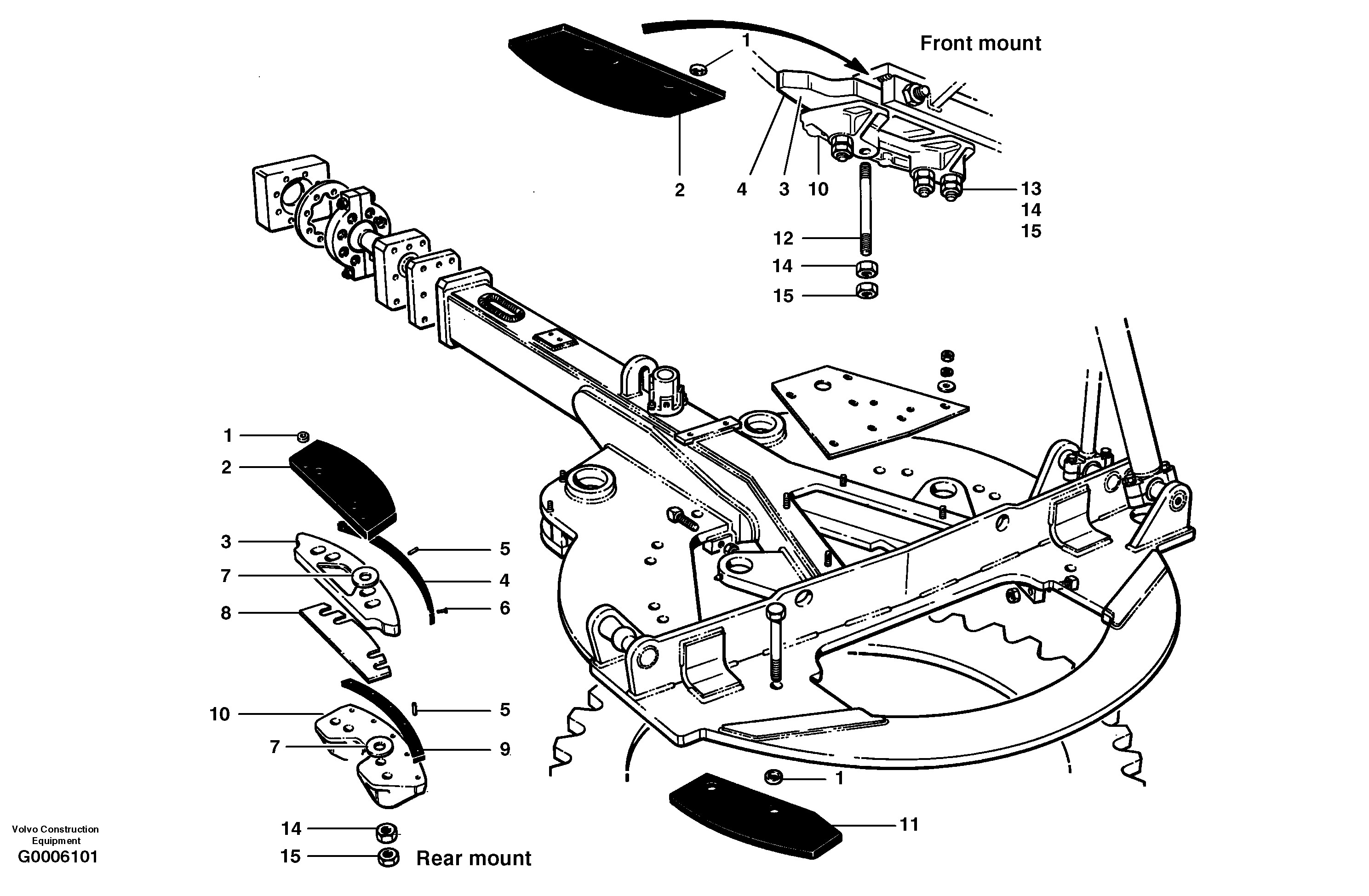 Hydraulic system, P4 CH54337 VOLVO