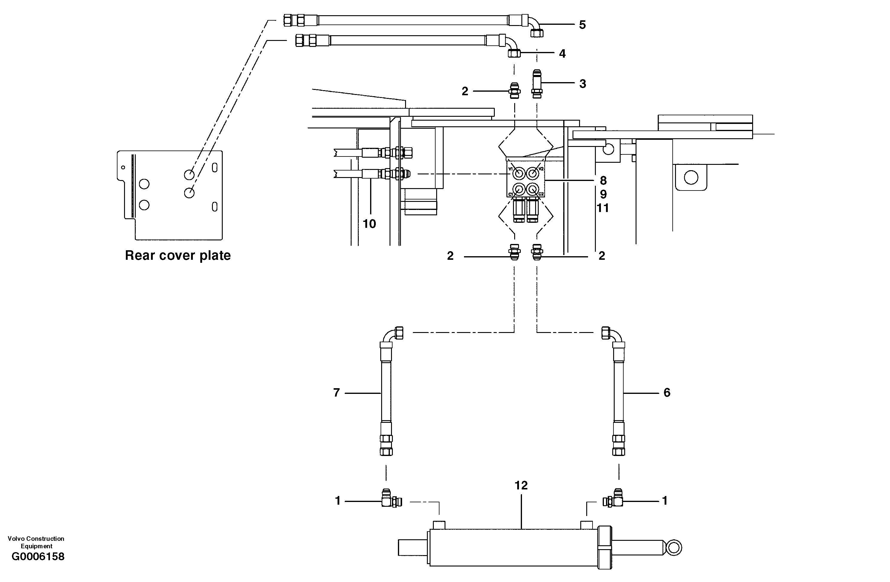 Hose assembly CH78193X11 VOLVO