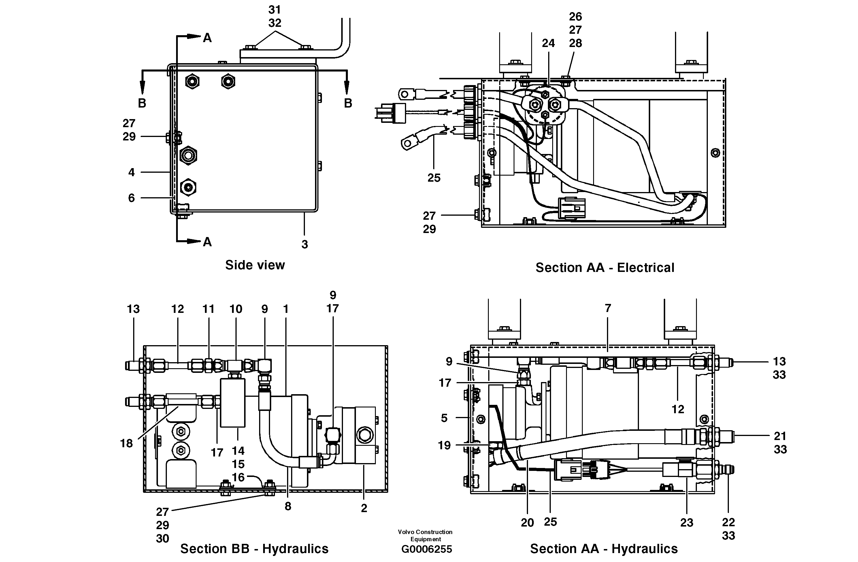 Cable harness VOE12723980 VOLVO