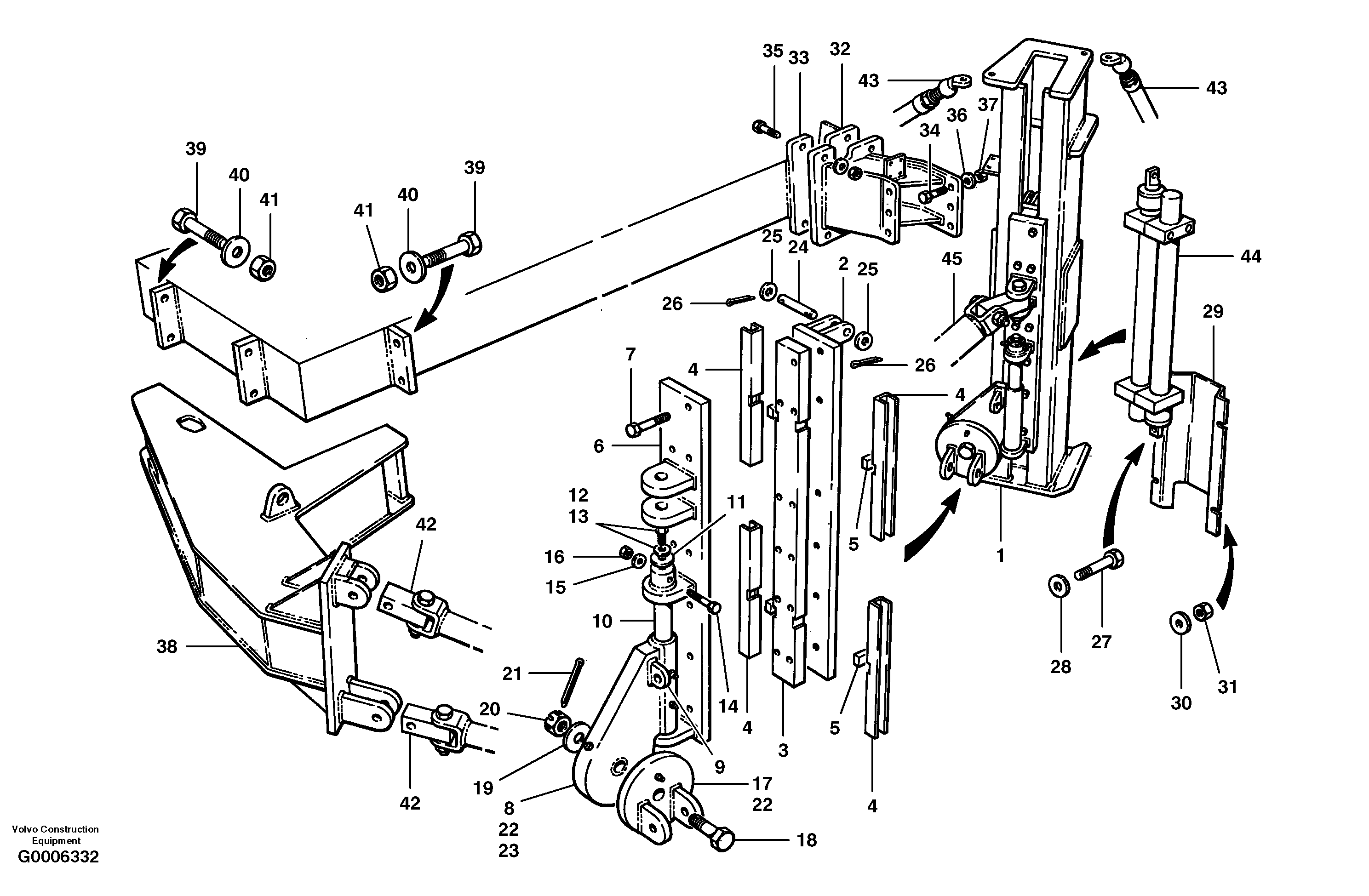 Seat frame CH97404 VOLVO