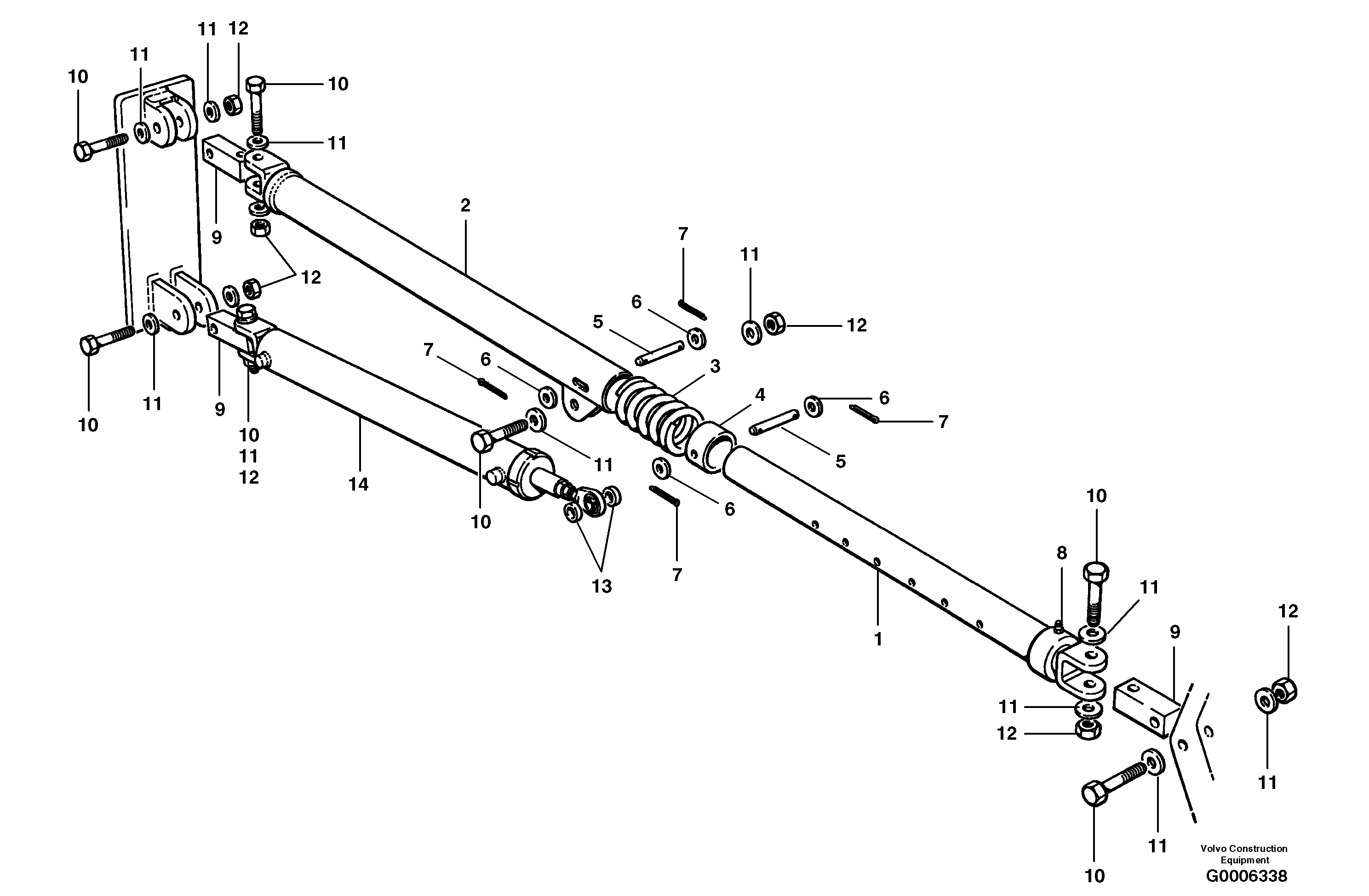 Mounting rail VOE983399 VOLVO