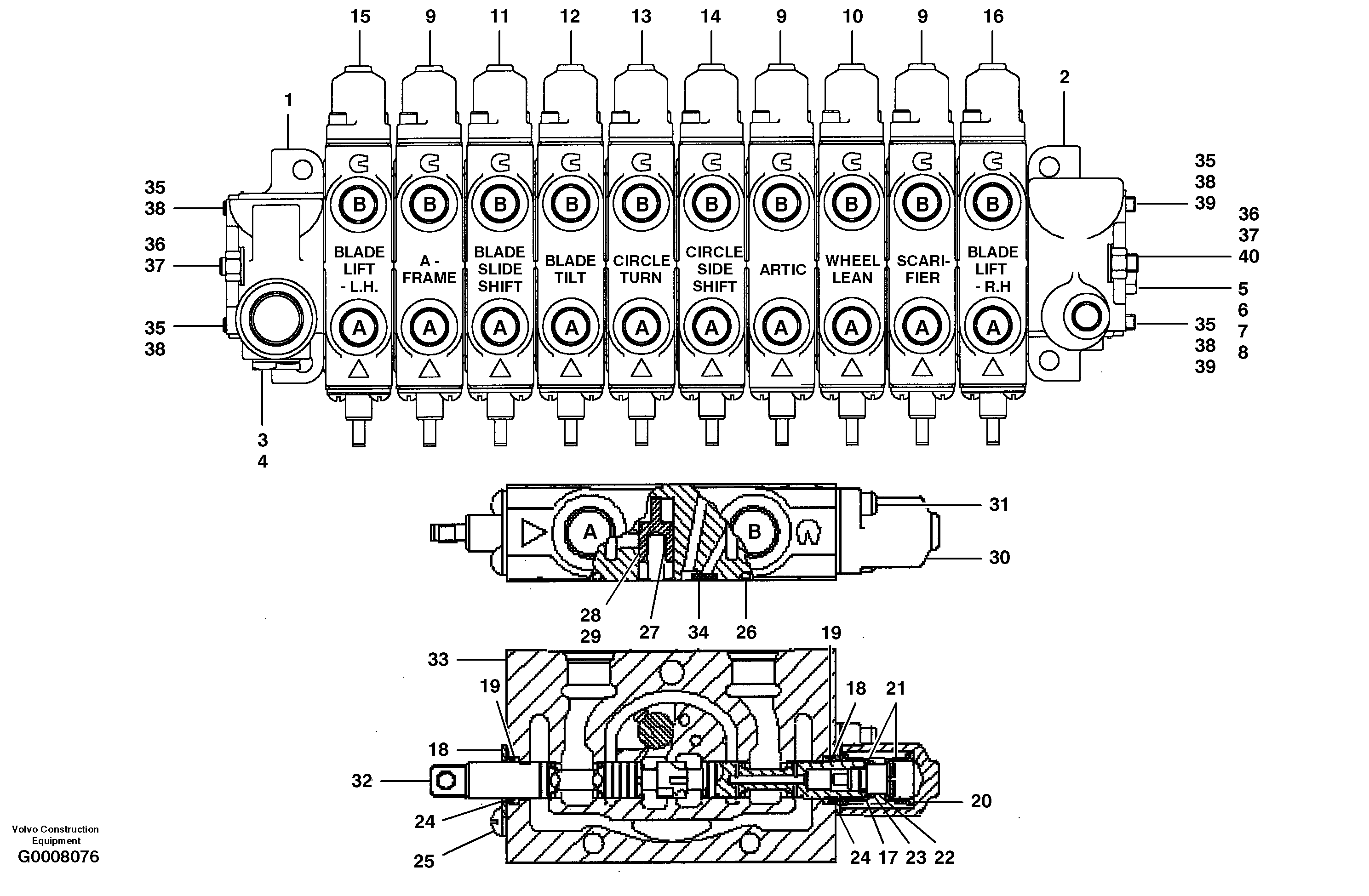 Tensioner unit CH89596 VOLVO