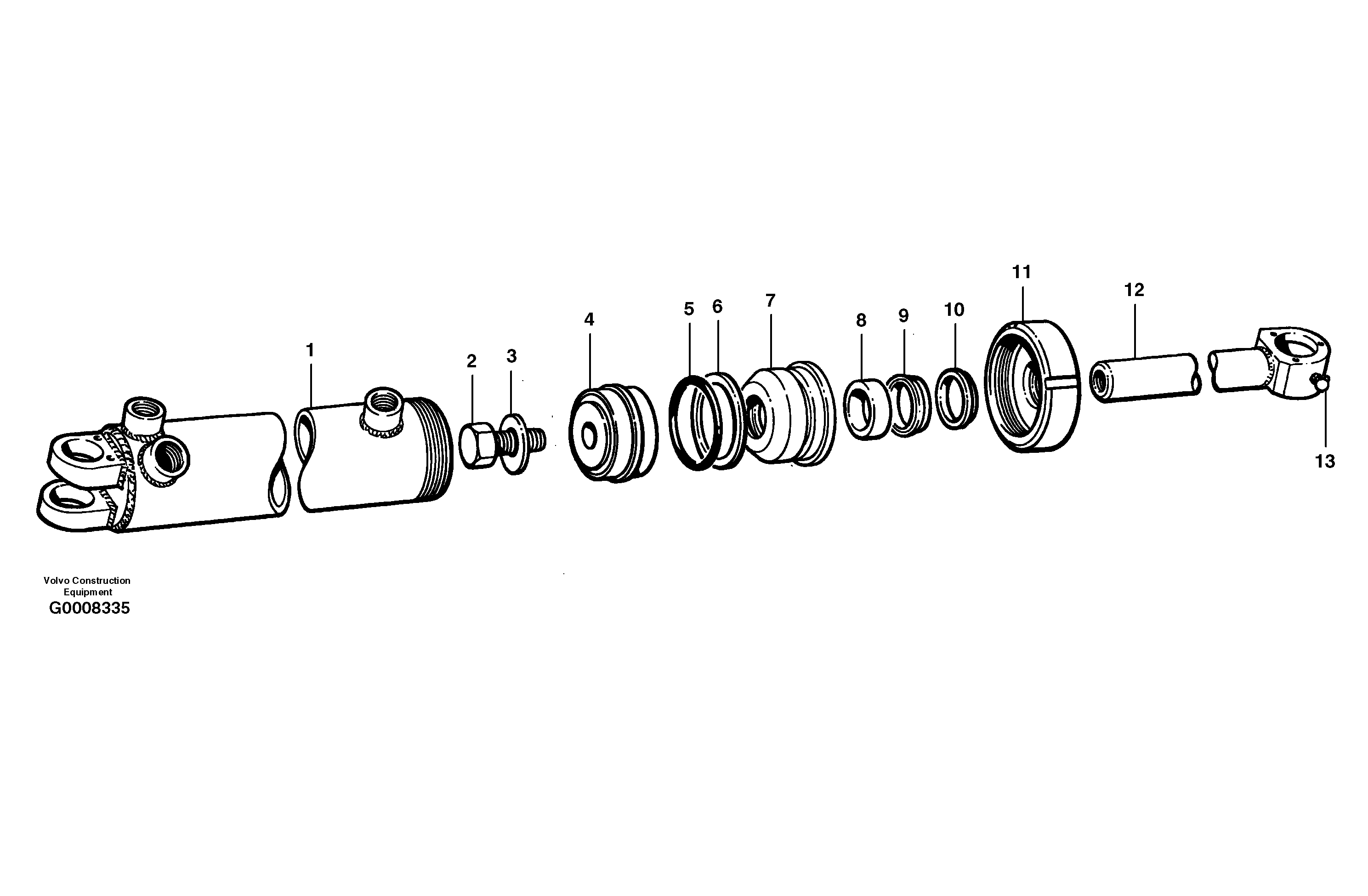 Piston rod VOE12733501 VOLVO