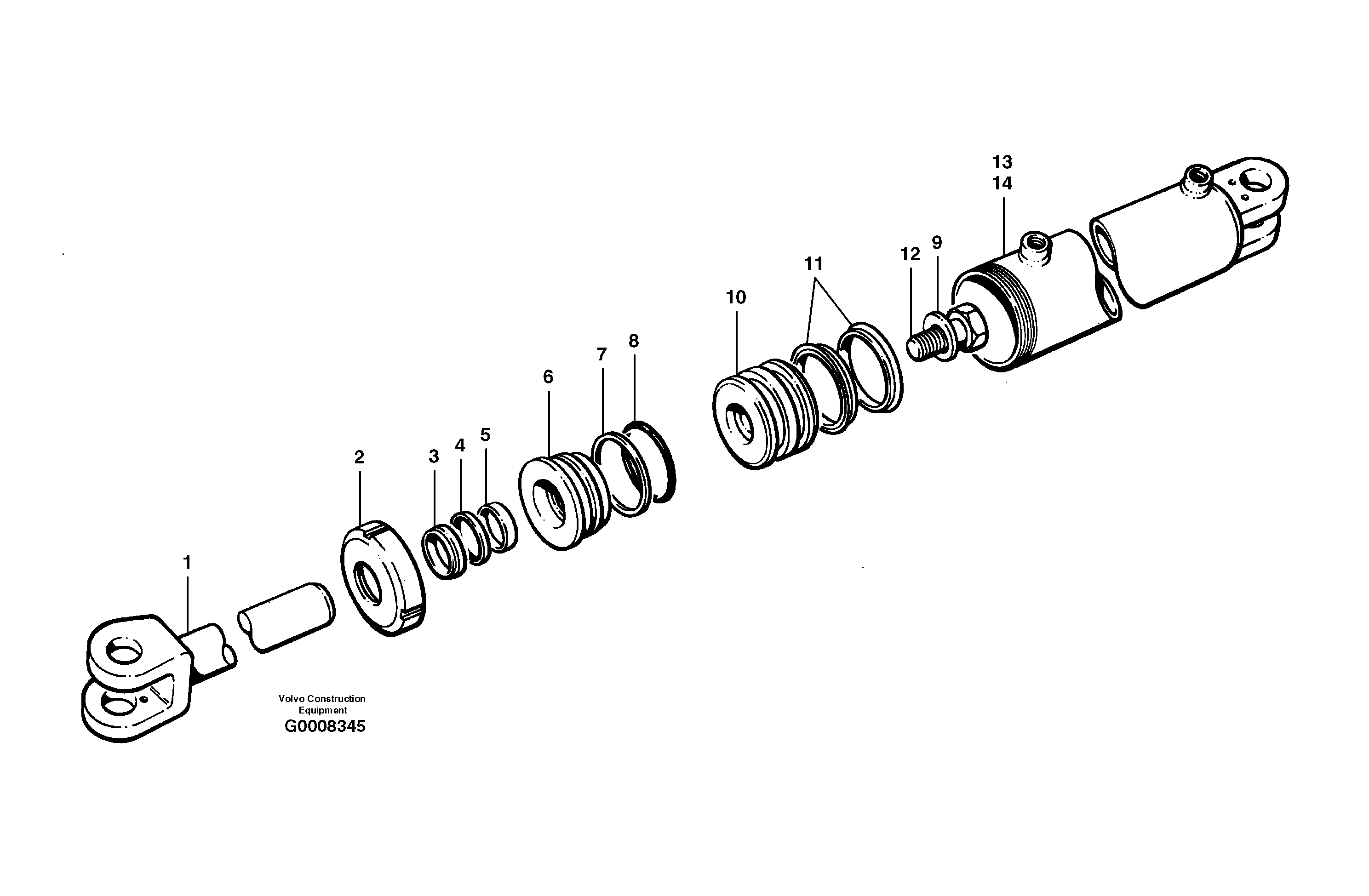 Tilt bearing VOE955909 VOLVO