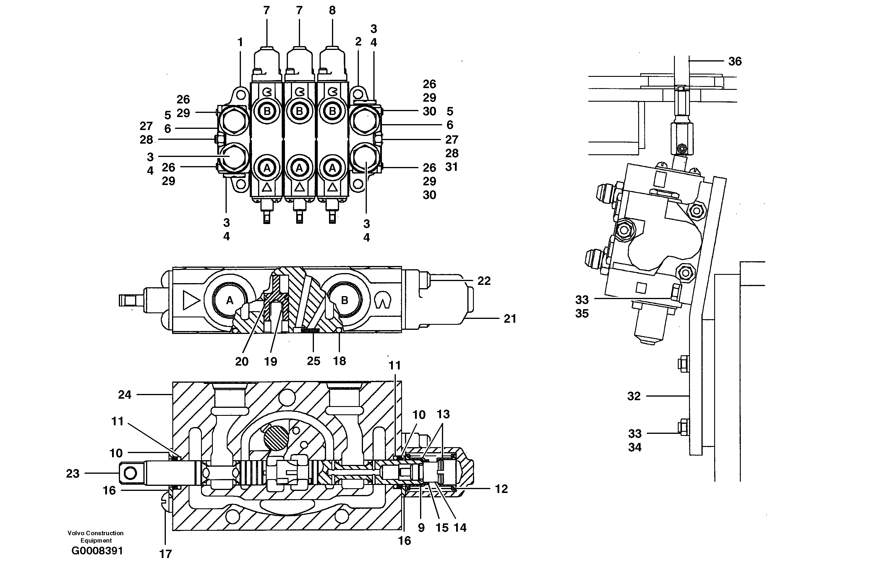 Bracket VOE12735322 VOLVO