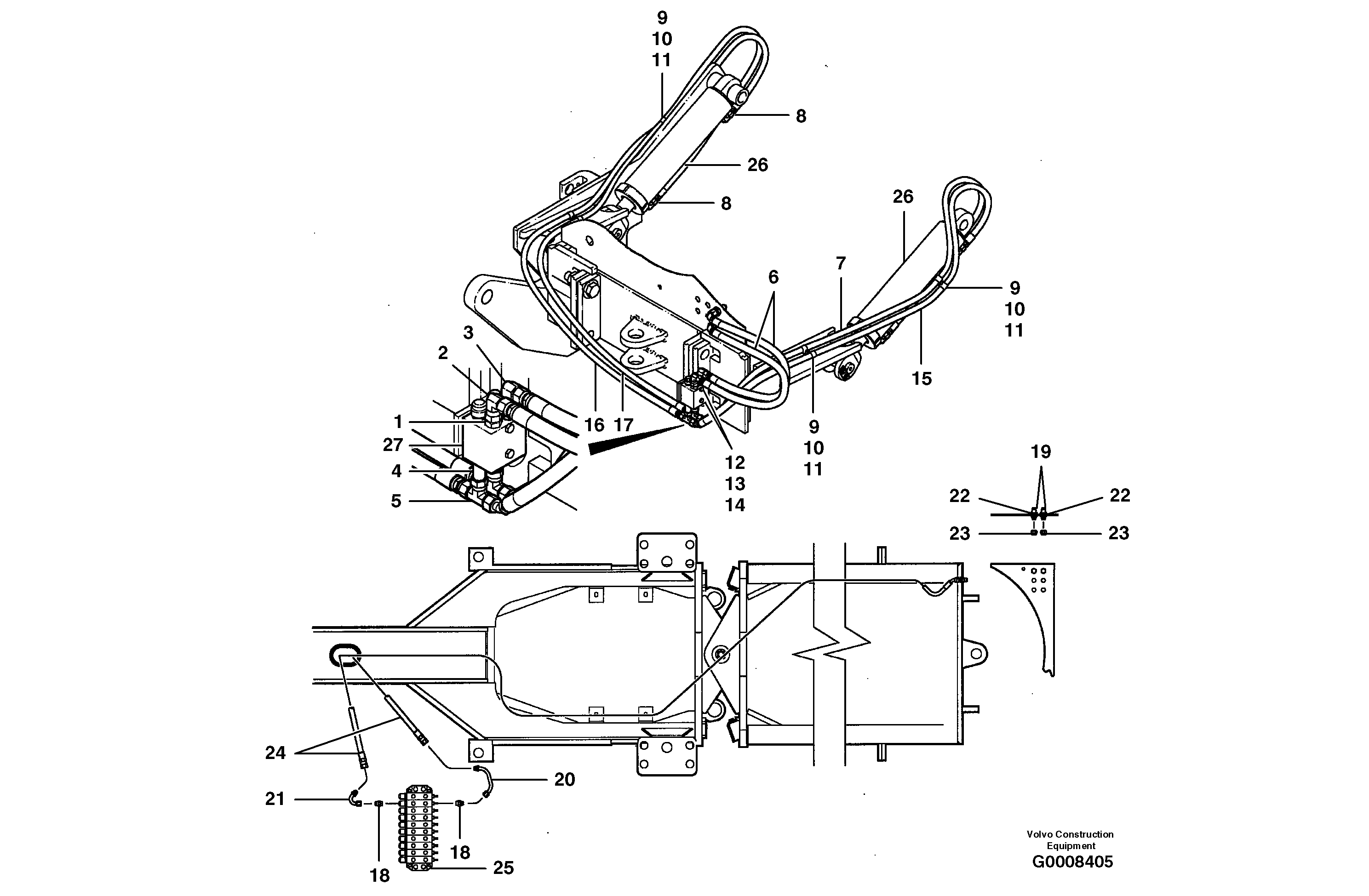 Hose assembly CH74429X113 VOLVO