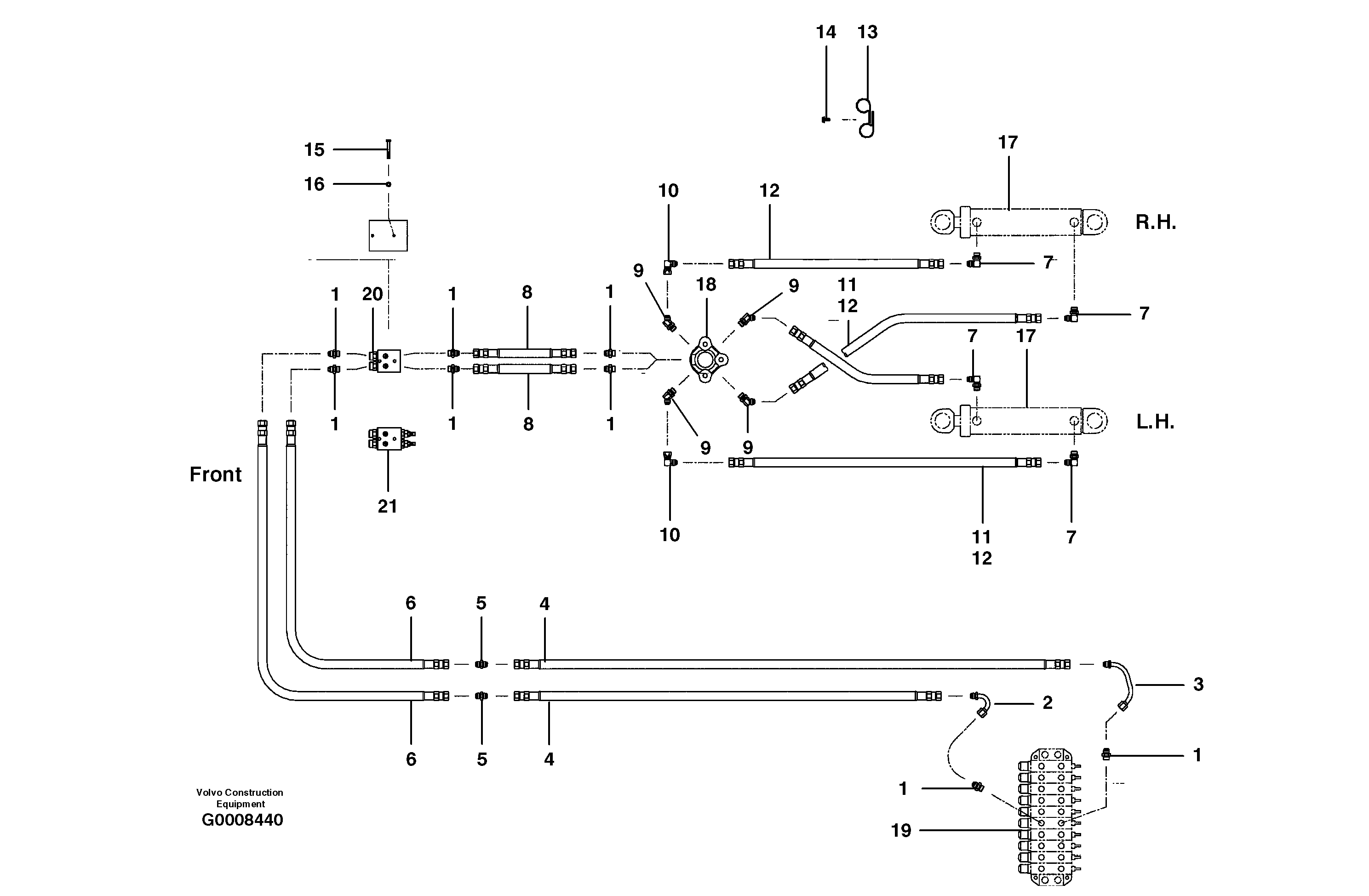 Hose assembly VOE12733284 VOLVO