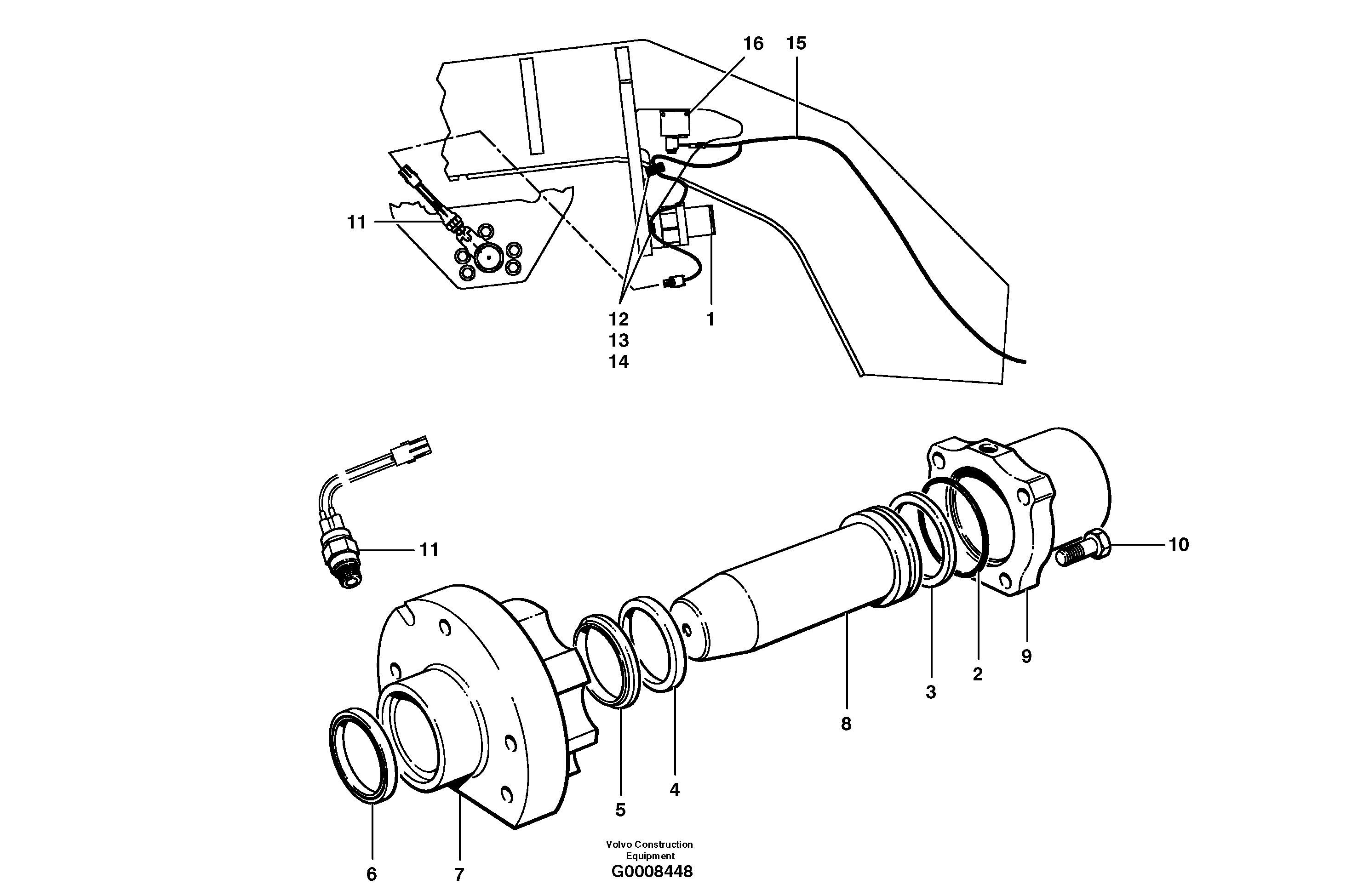 Cable harness VOE12726904 VOLVO