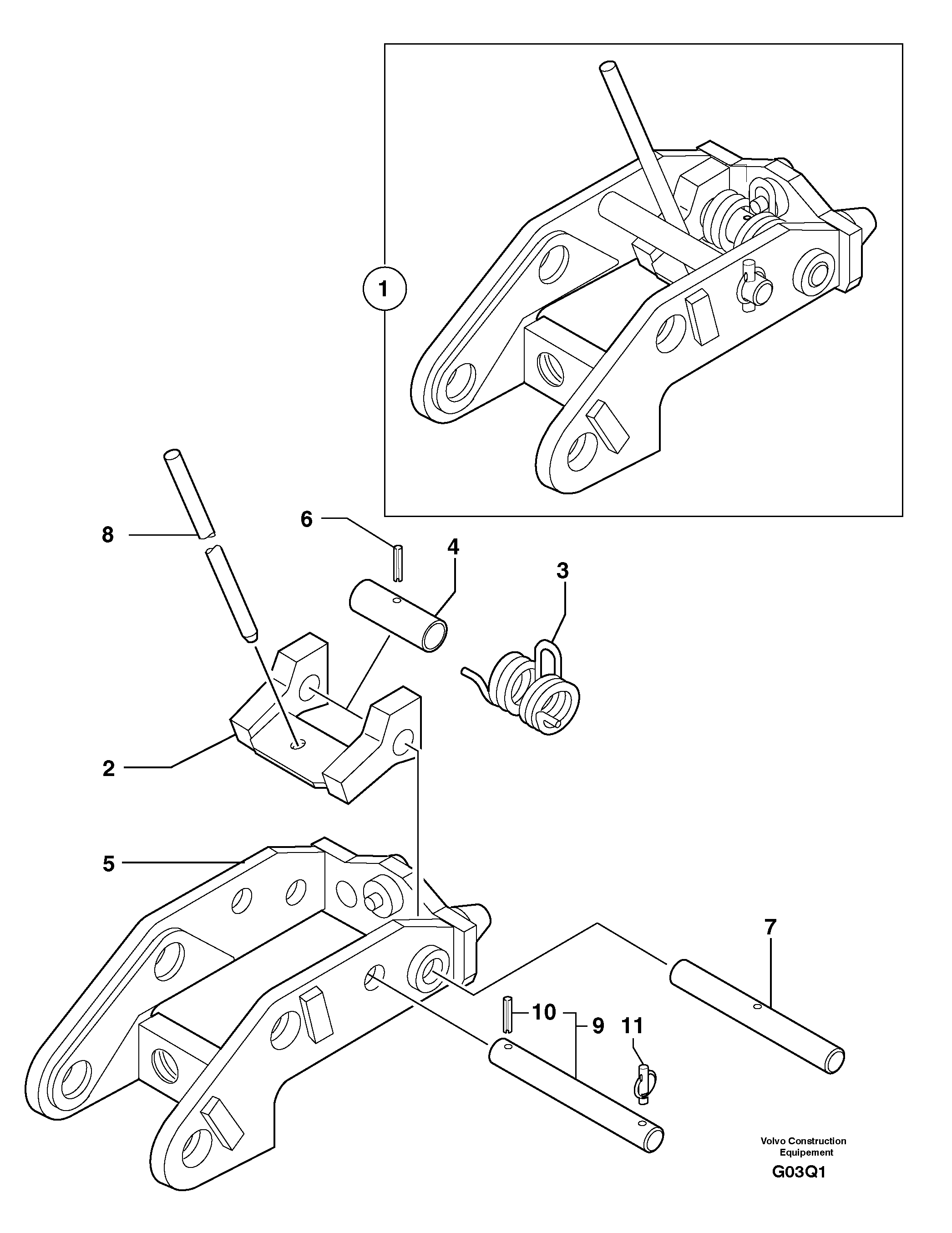 Seat frame PJ3811946 VOLVO