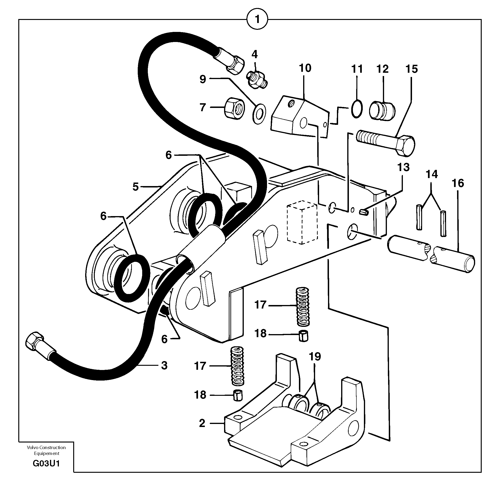 Seat frame PJ3811683 VOLVO