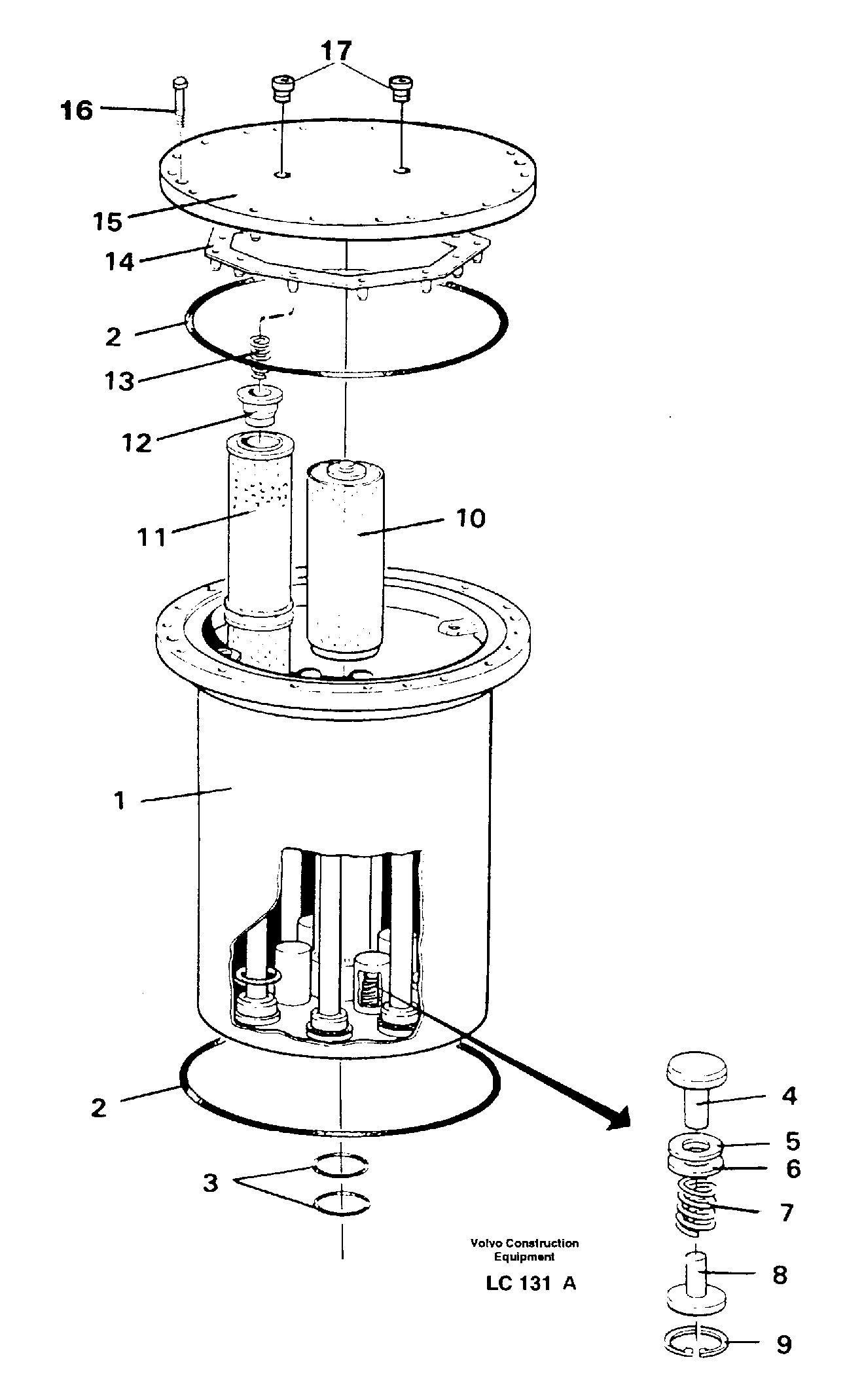 Filter Housing VOE14263817 VOLVO