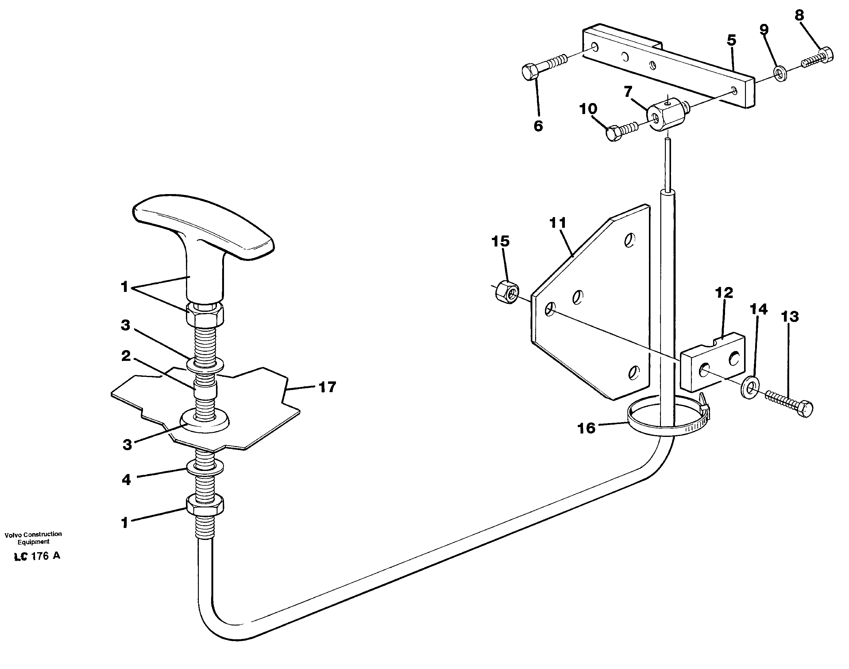 Track brake VOE14341095 VOLVO