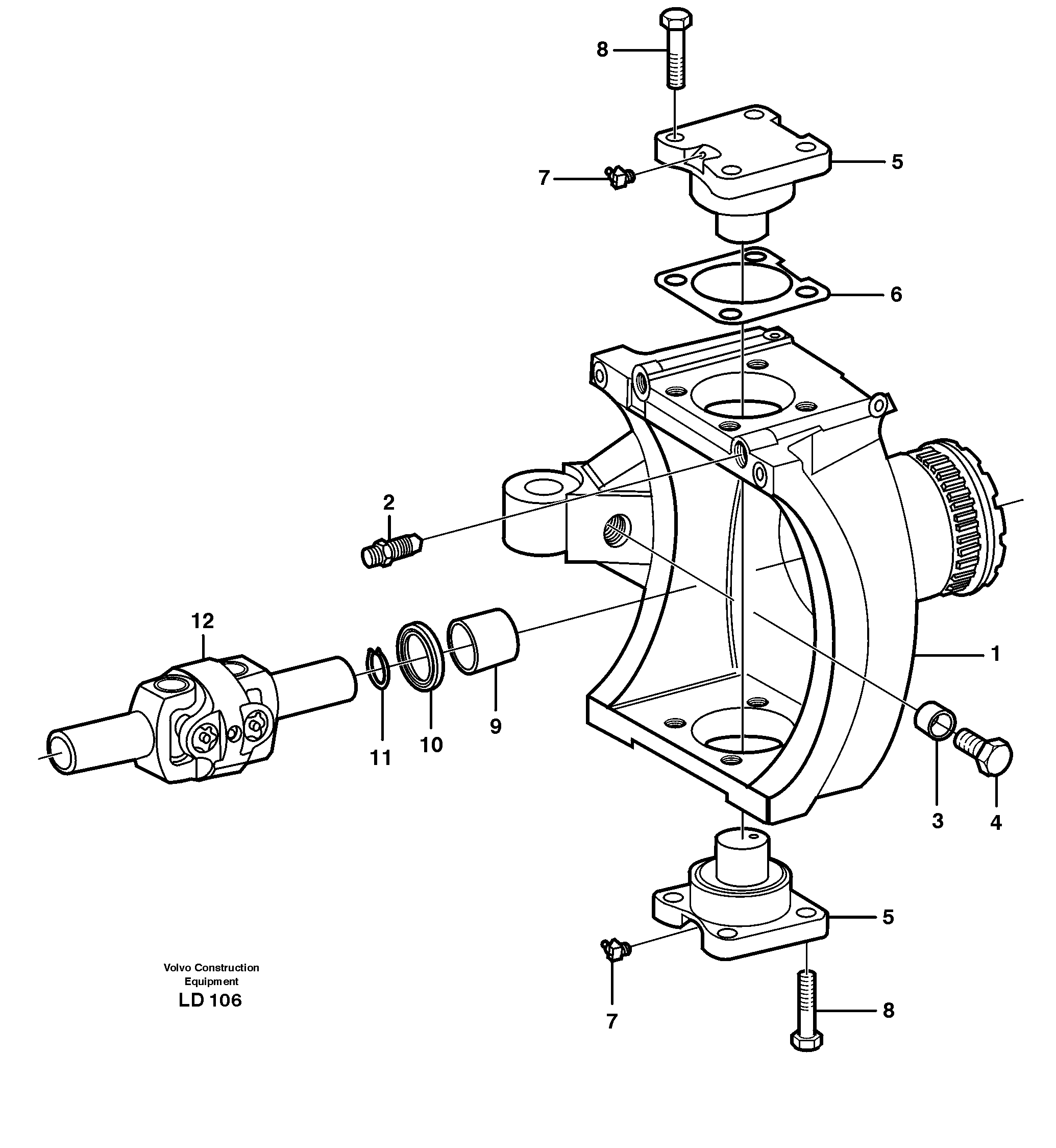 Power steering pump VOE11708506 VOLVO