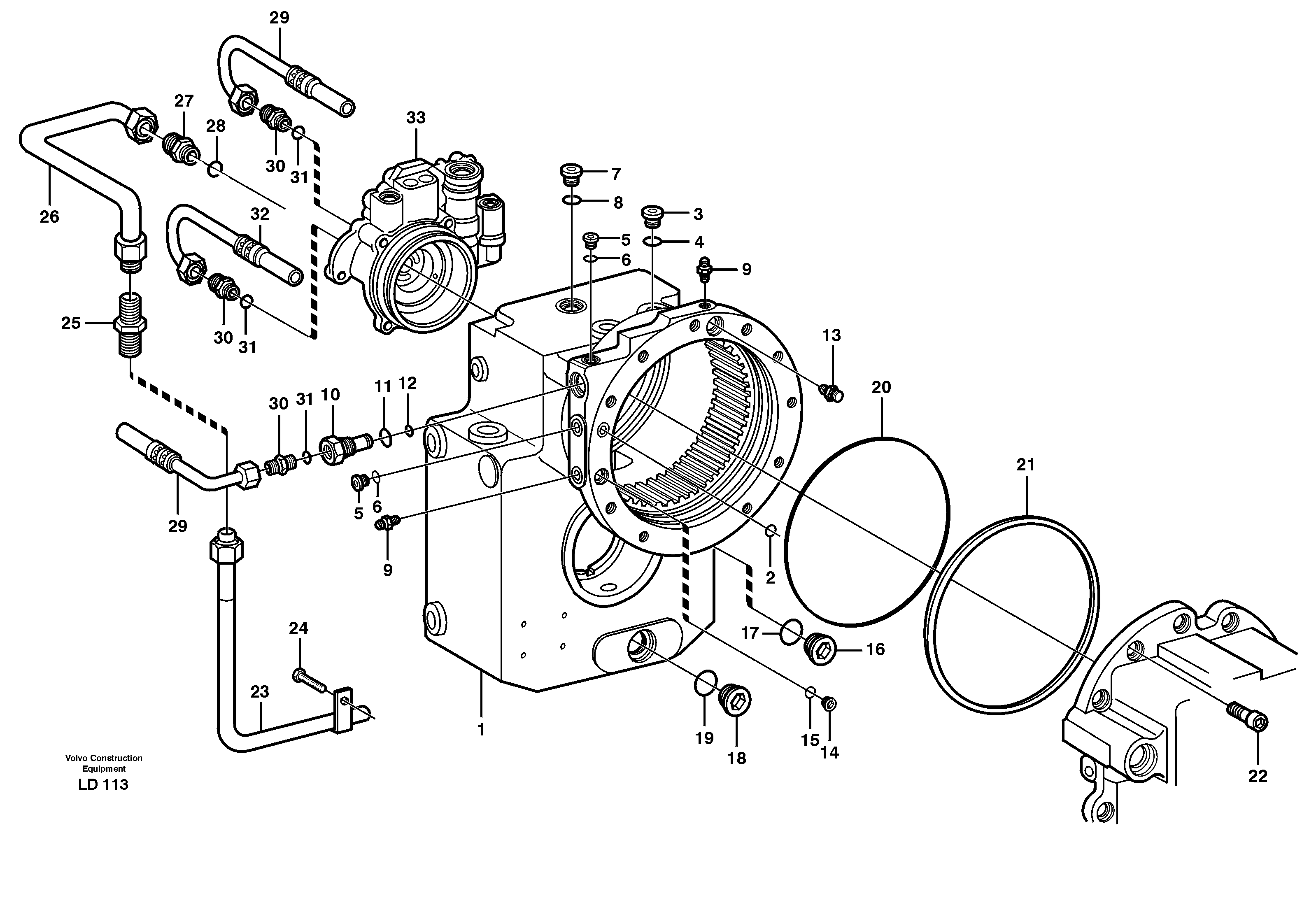 Muffler VOE11705140 VOLVO