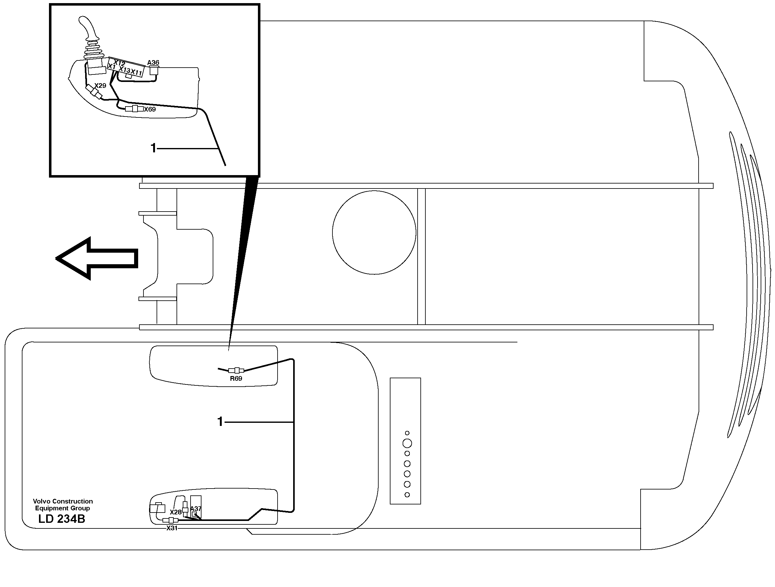 Cable harness VOE14378665 VOLVO