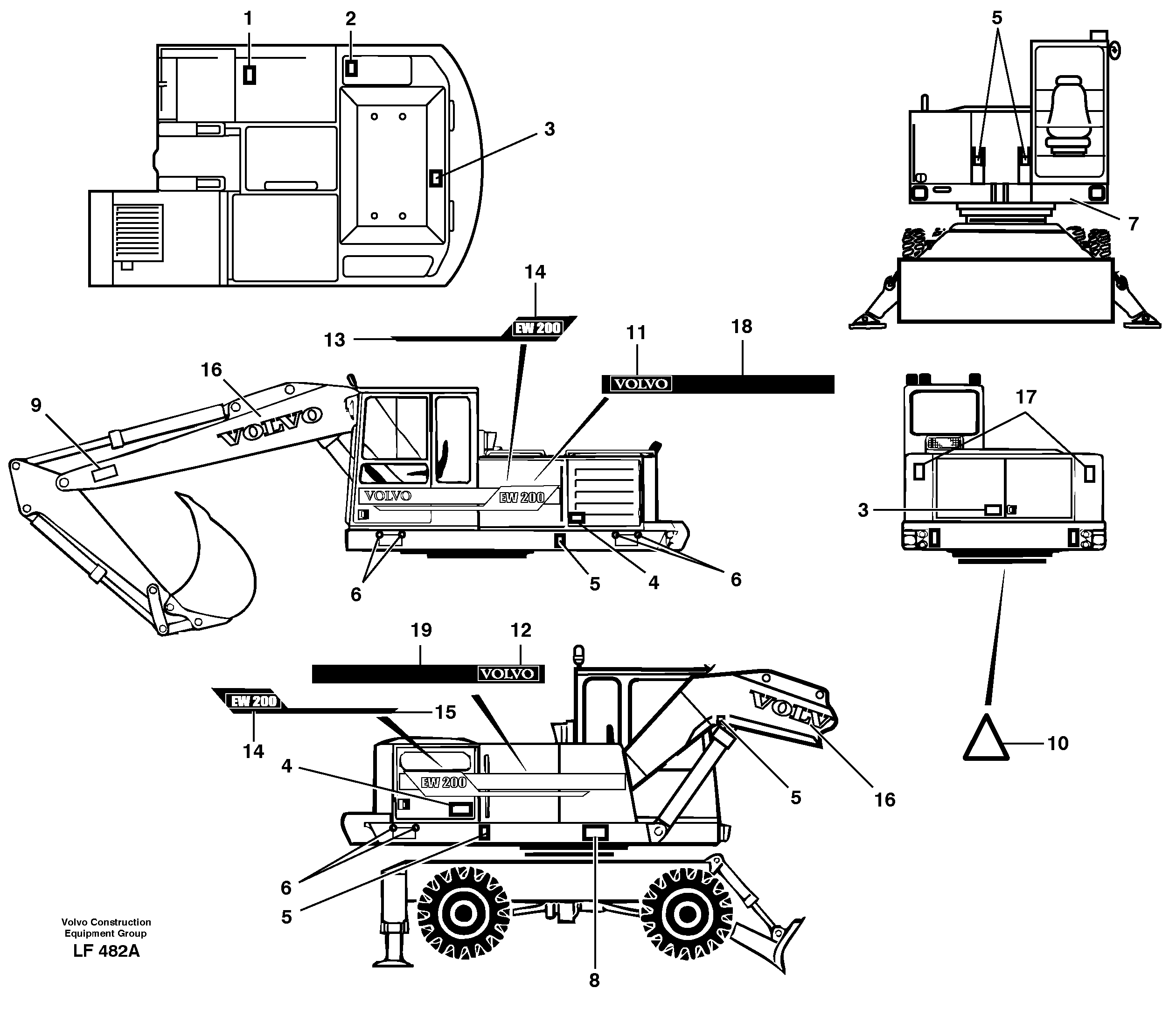 Cylinder End VOE14343683 VOLVO