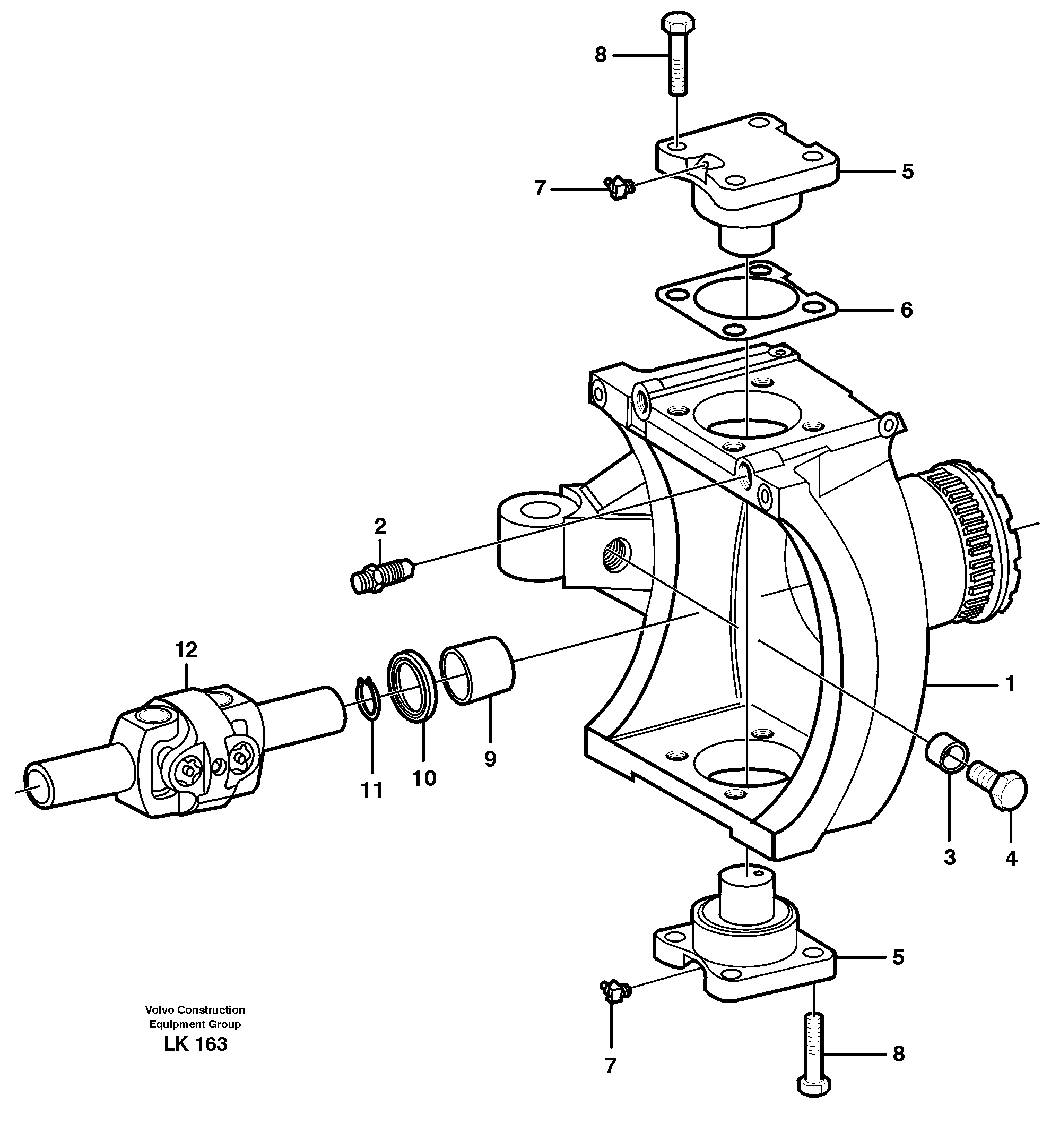 Power steering pump VOE11704972 VOLVO
