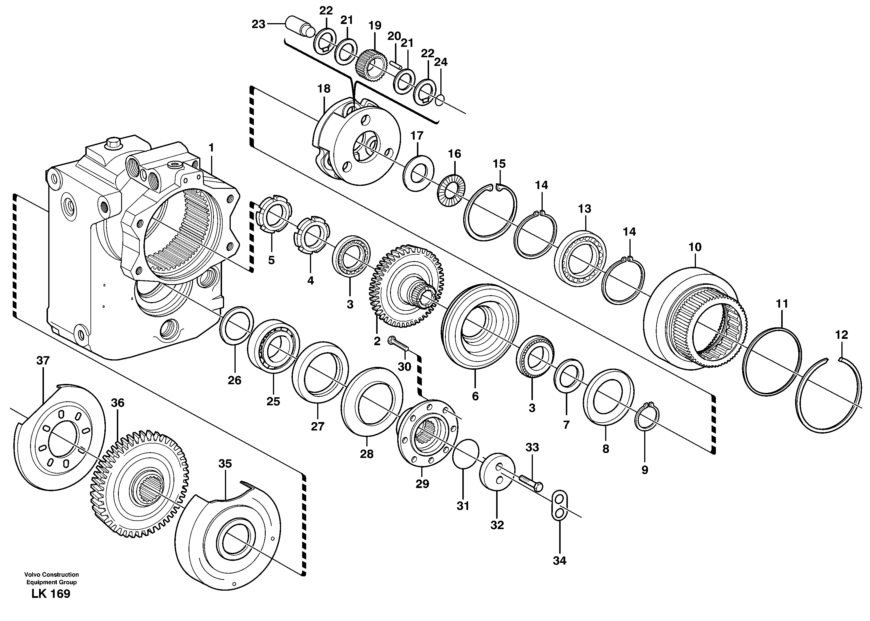 Маслоотражающее кольцо VOE11706791 VOLVO
