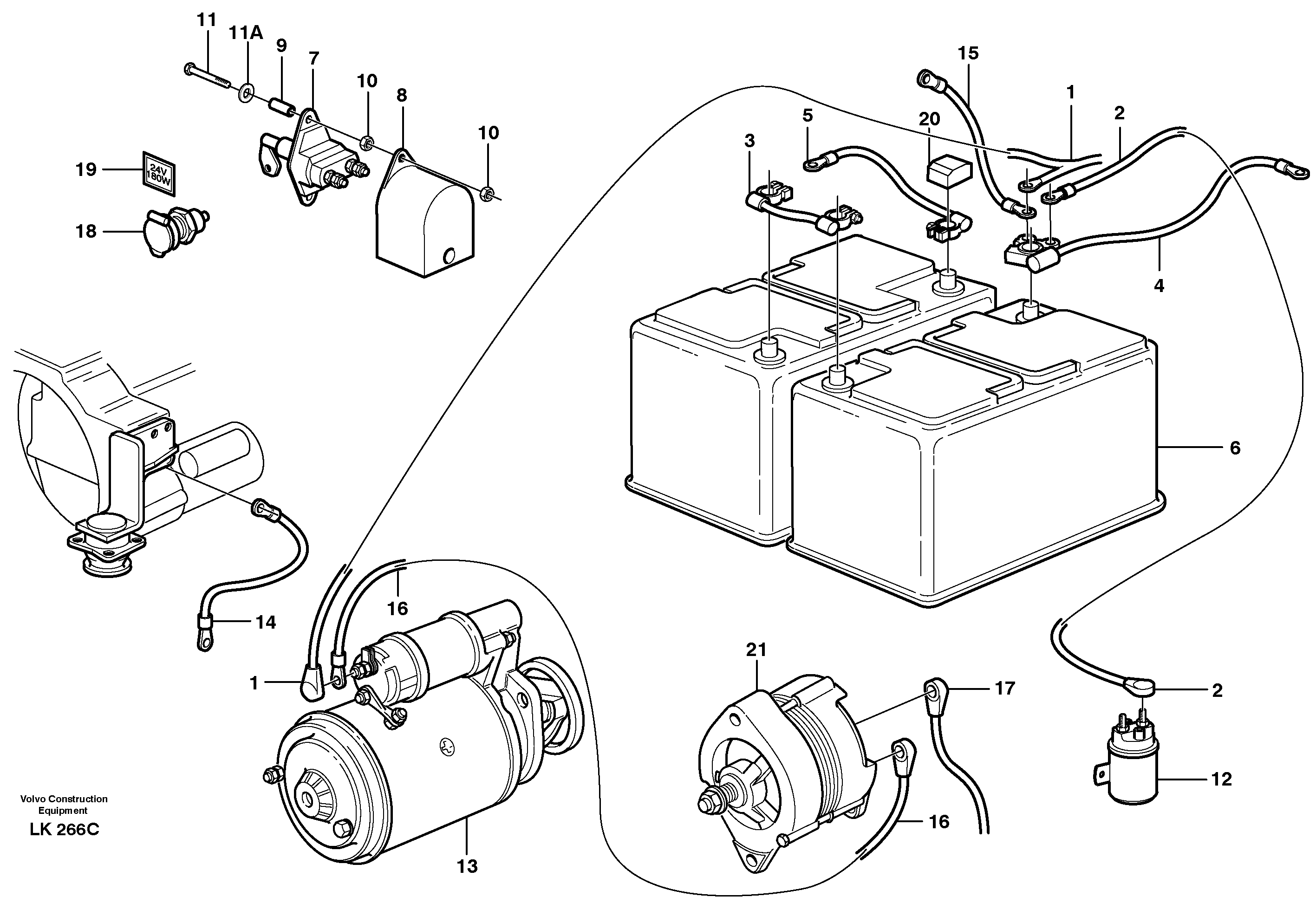 Cable harness VOE14378690 VOLVO