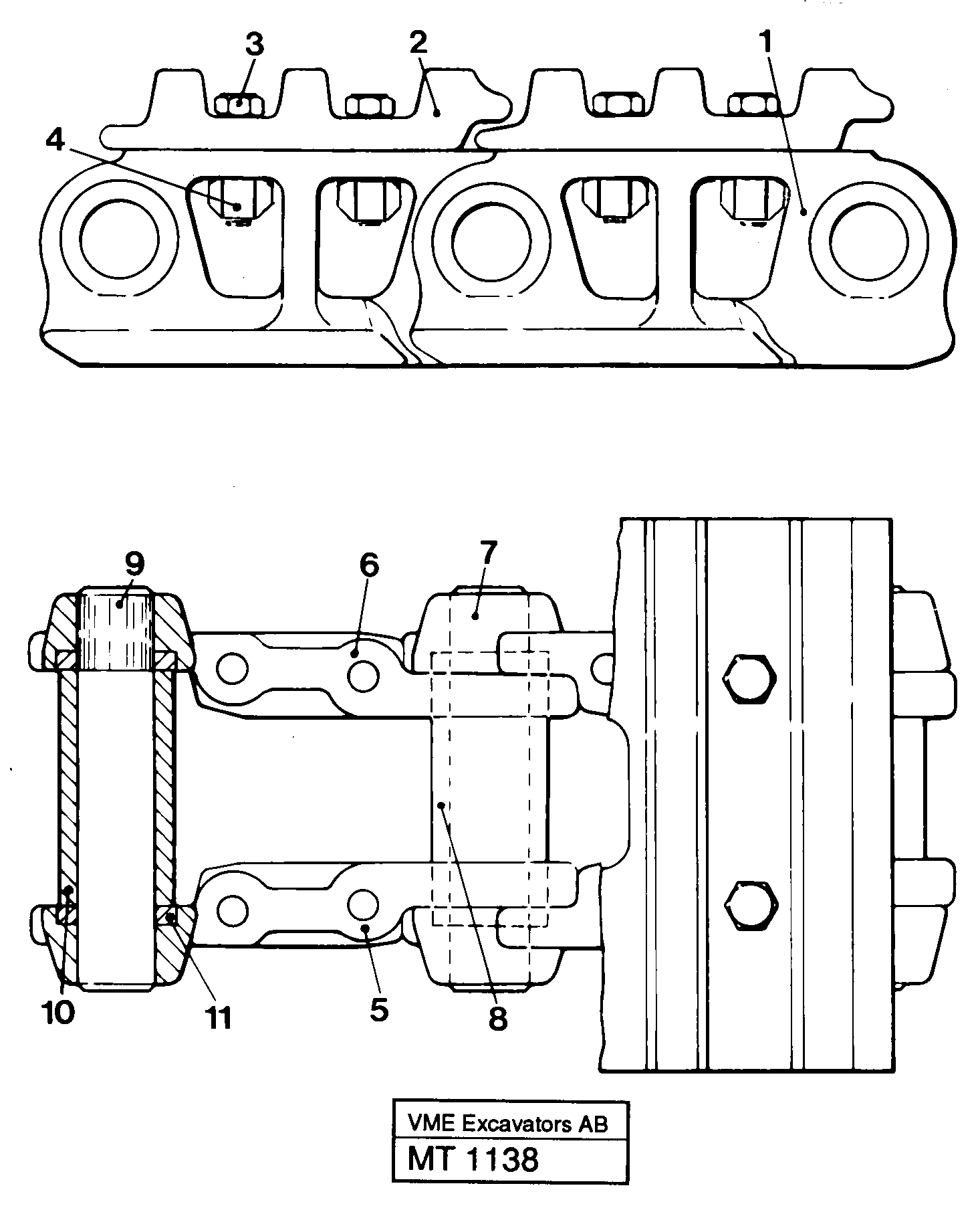 Track Bolt VOE14213618 VOLVO