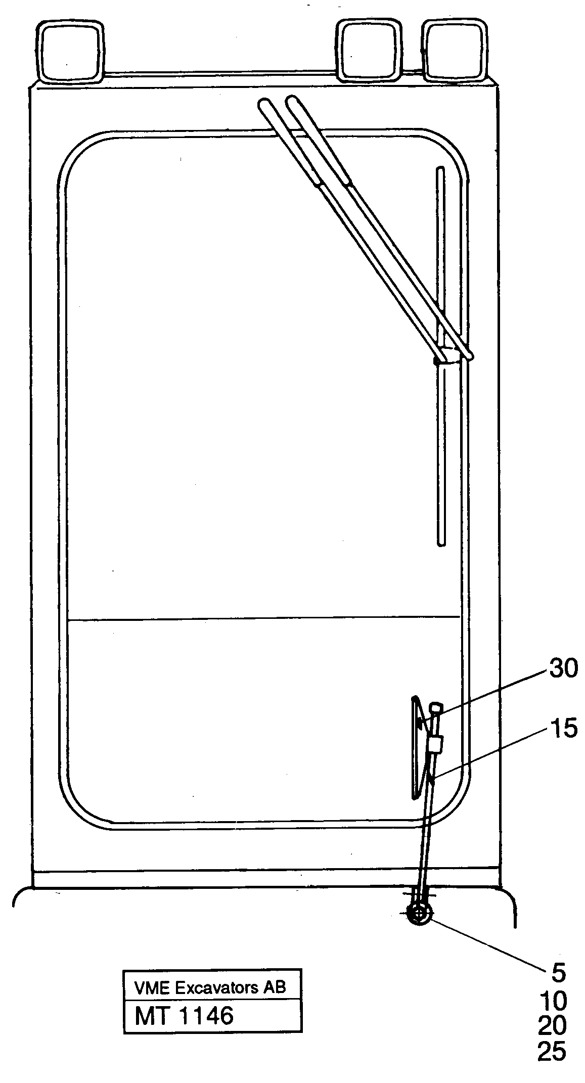 Angled plate VOE14256597 VOLVO