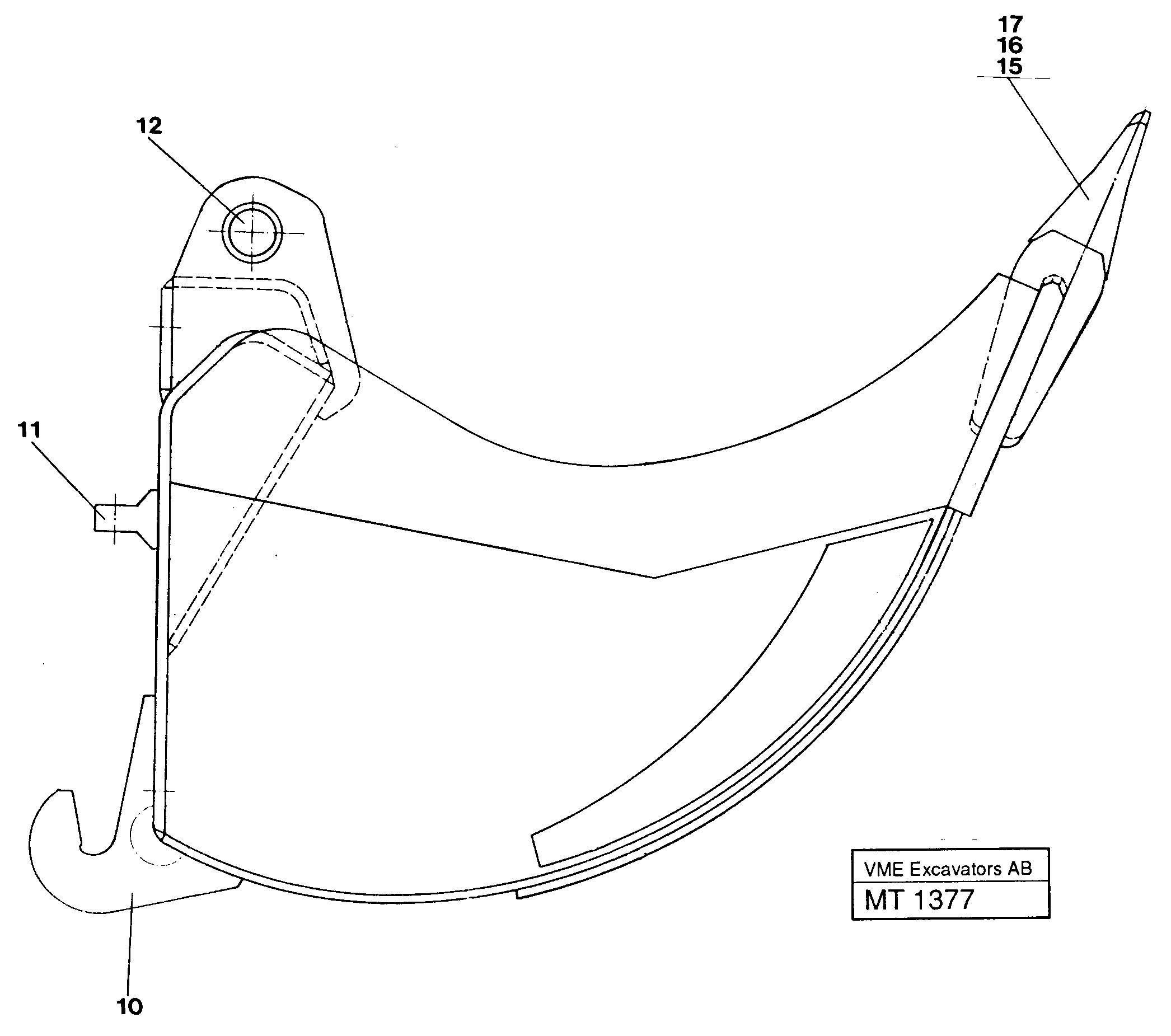Cutting edge VOE14255443 VOLVO