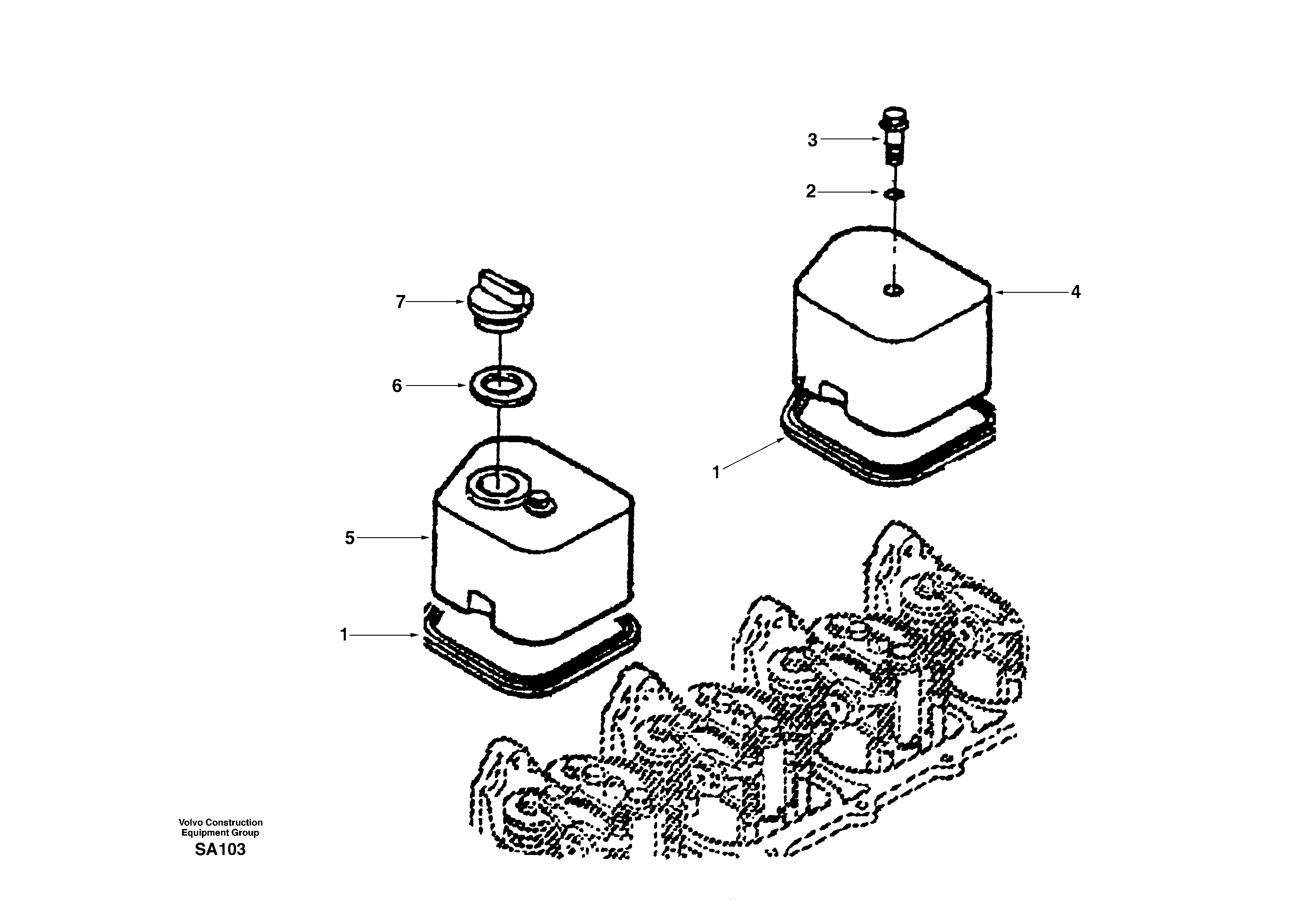 For upper engine part CH/SA3907049 VOLVO