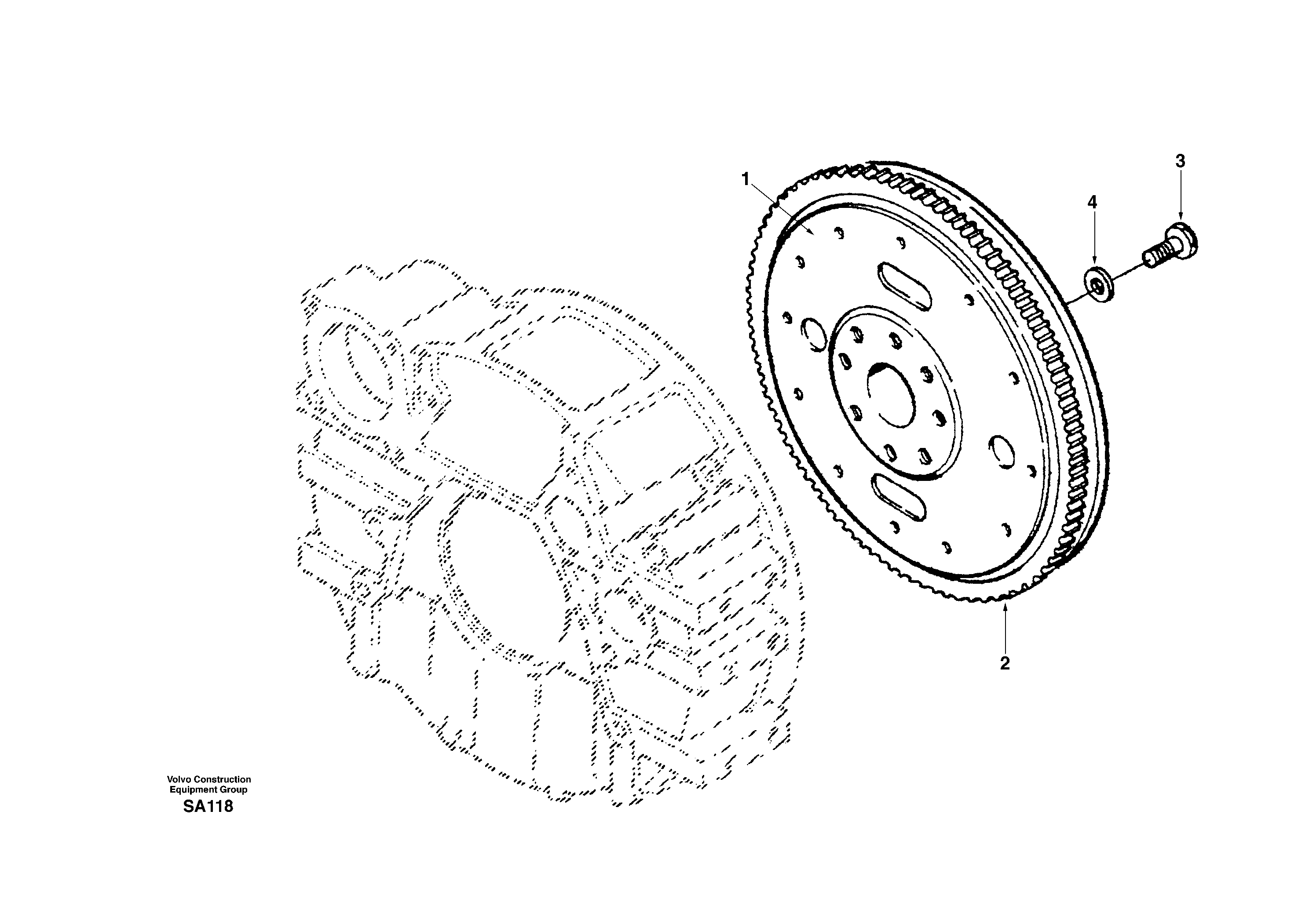 Flywheel SA3973363 VOLVO