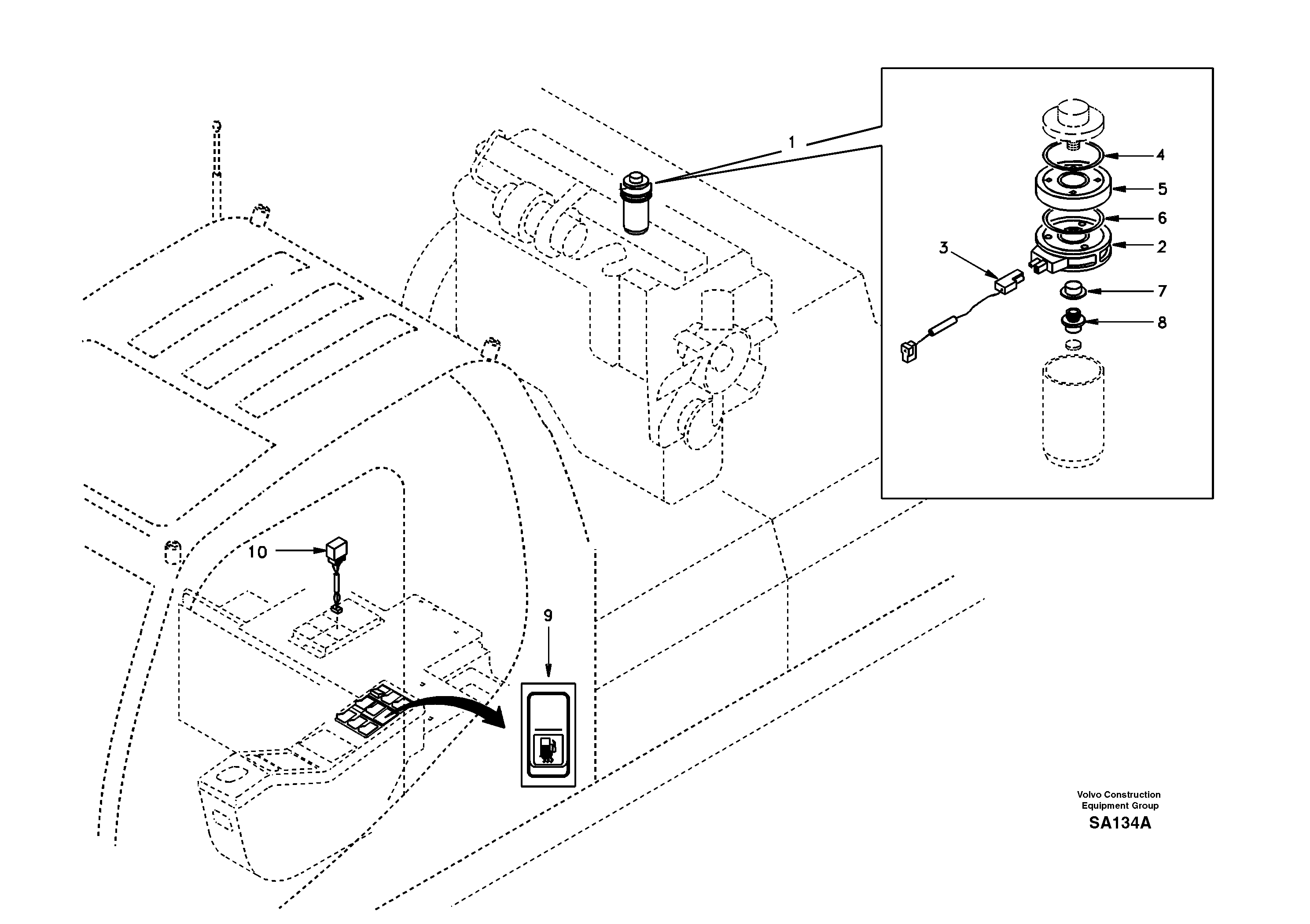Fuel Heater SA1122-01890 VOLVO