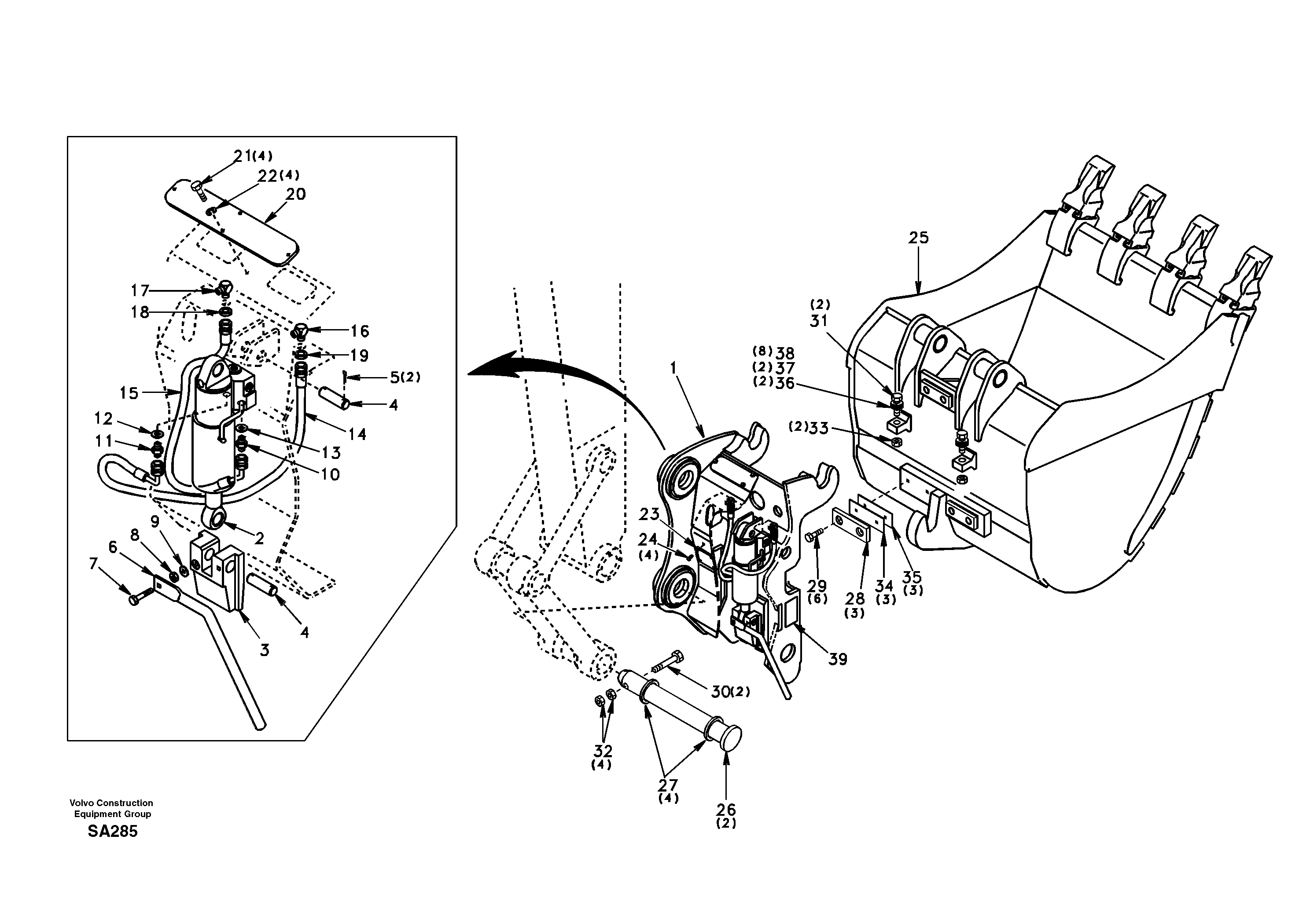 Lower Part Dipp RM/VOE14510911 VOLVO