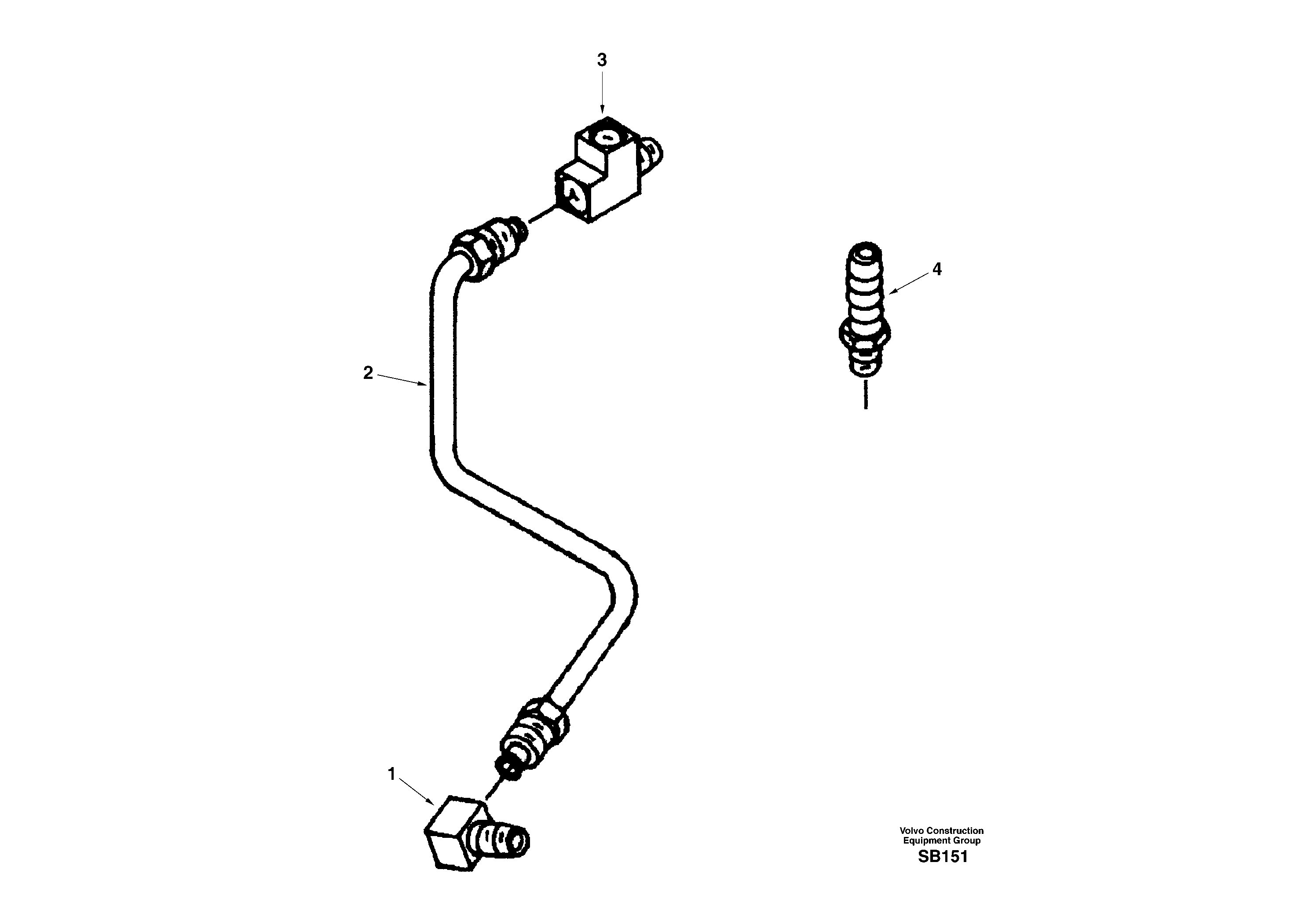 Fuel pipes, SAS10041 VOLVO