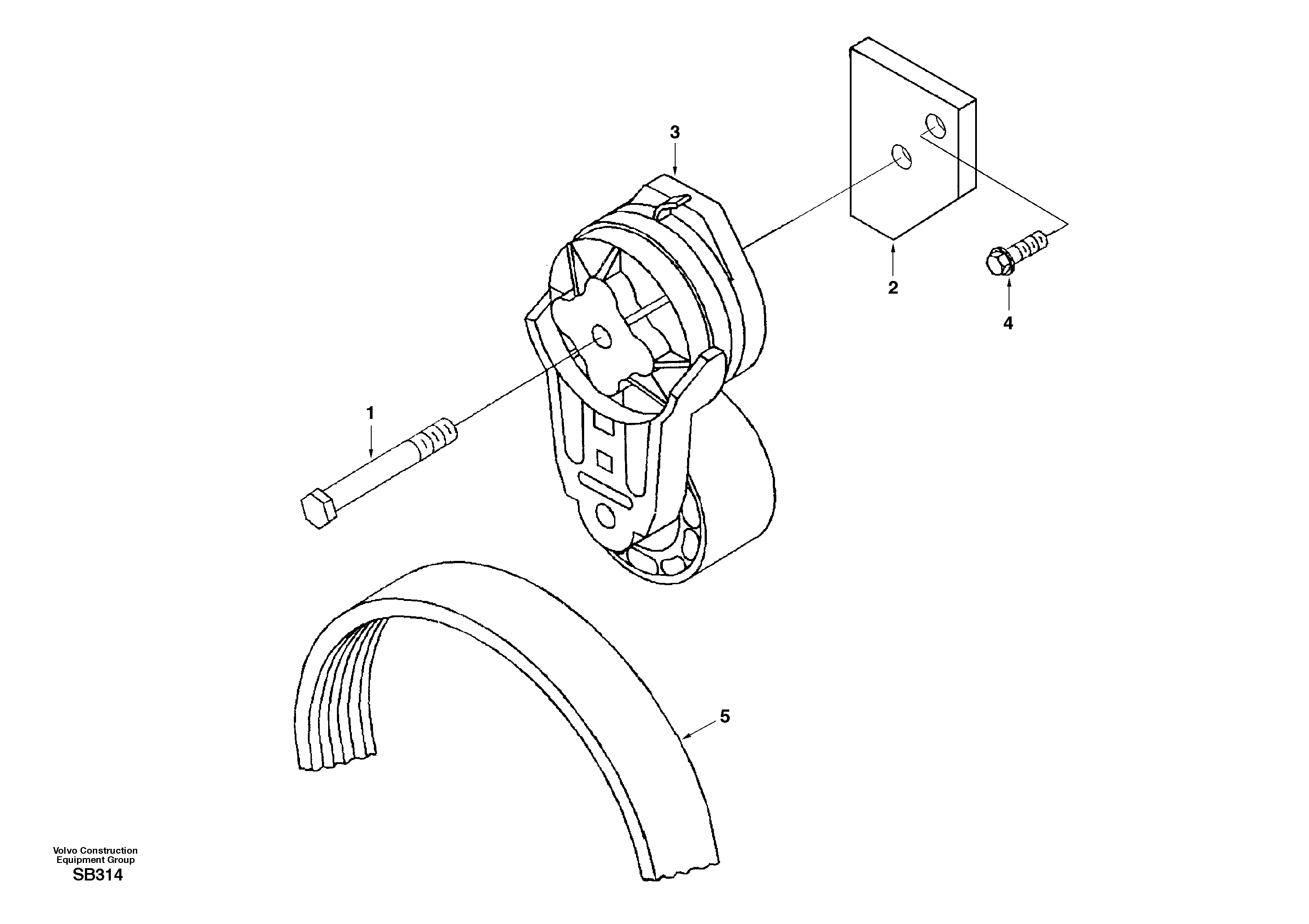 Seat frame SA3284113 VOLVO