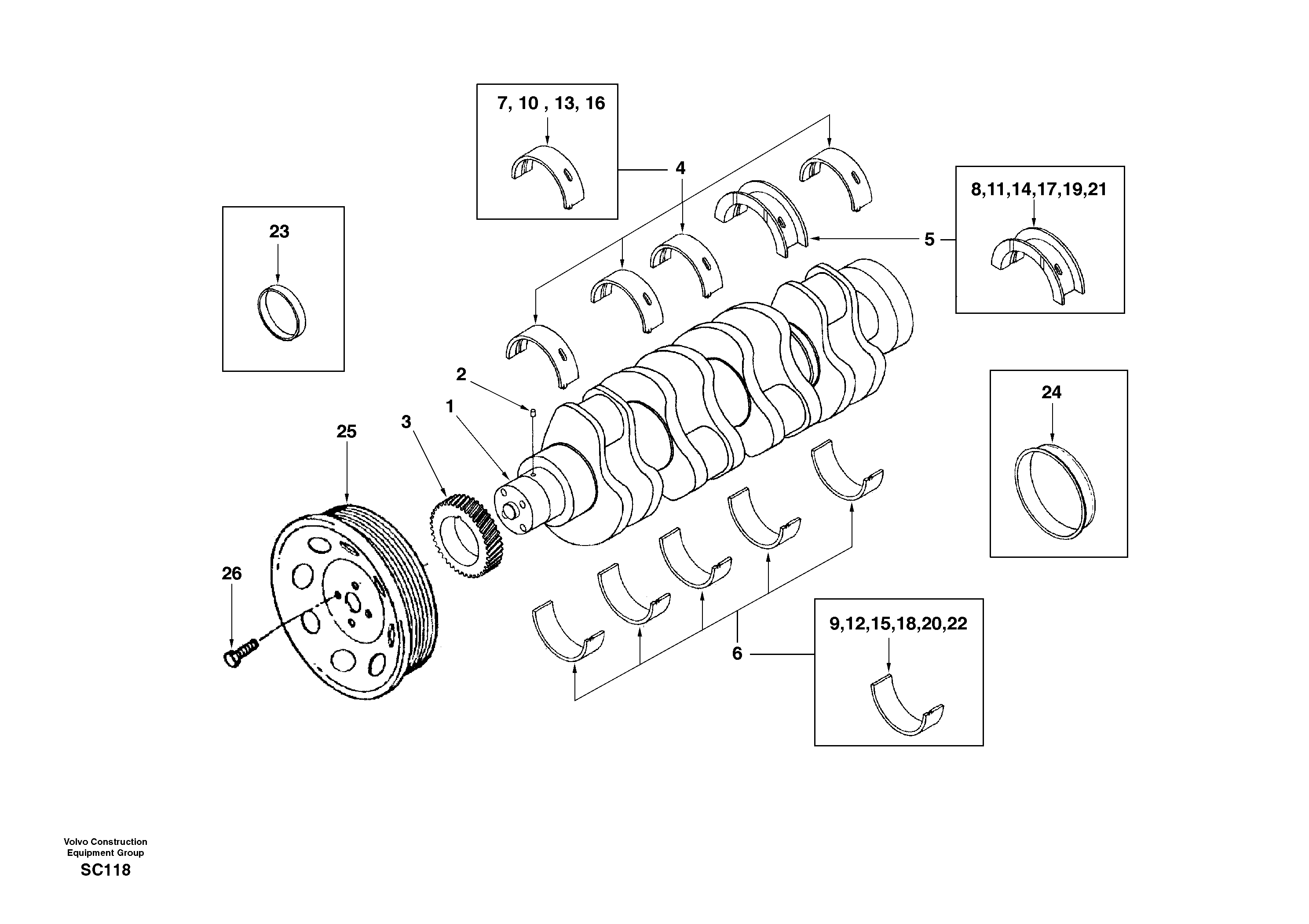 Bearing SA3802082 VOLVO