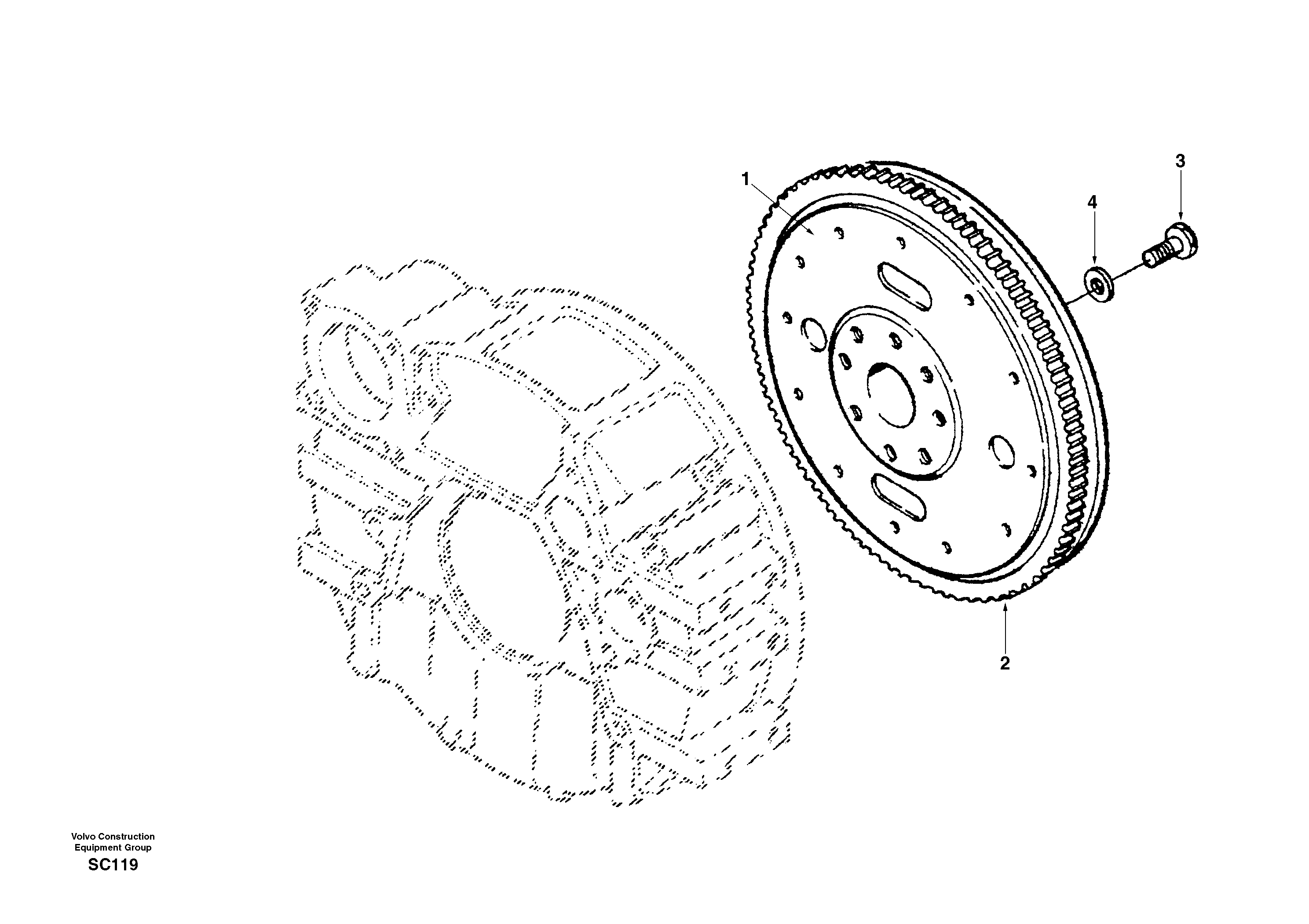 Flywheel SA3283105 VOLVO