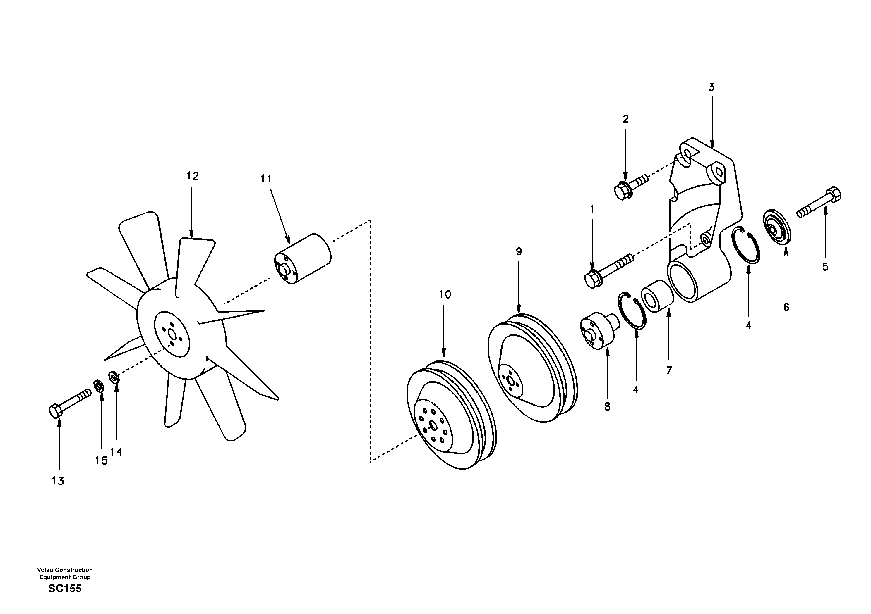 Radiator Fan SA1111-00710 VOLVO