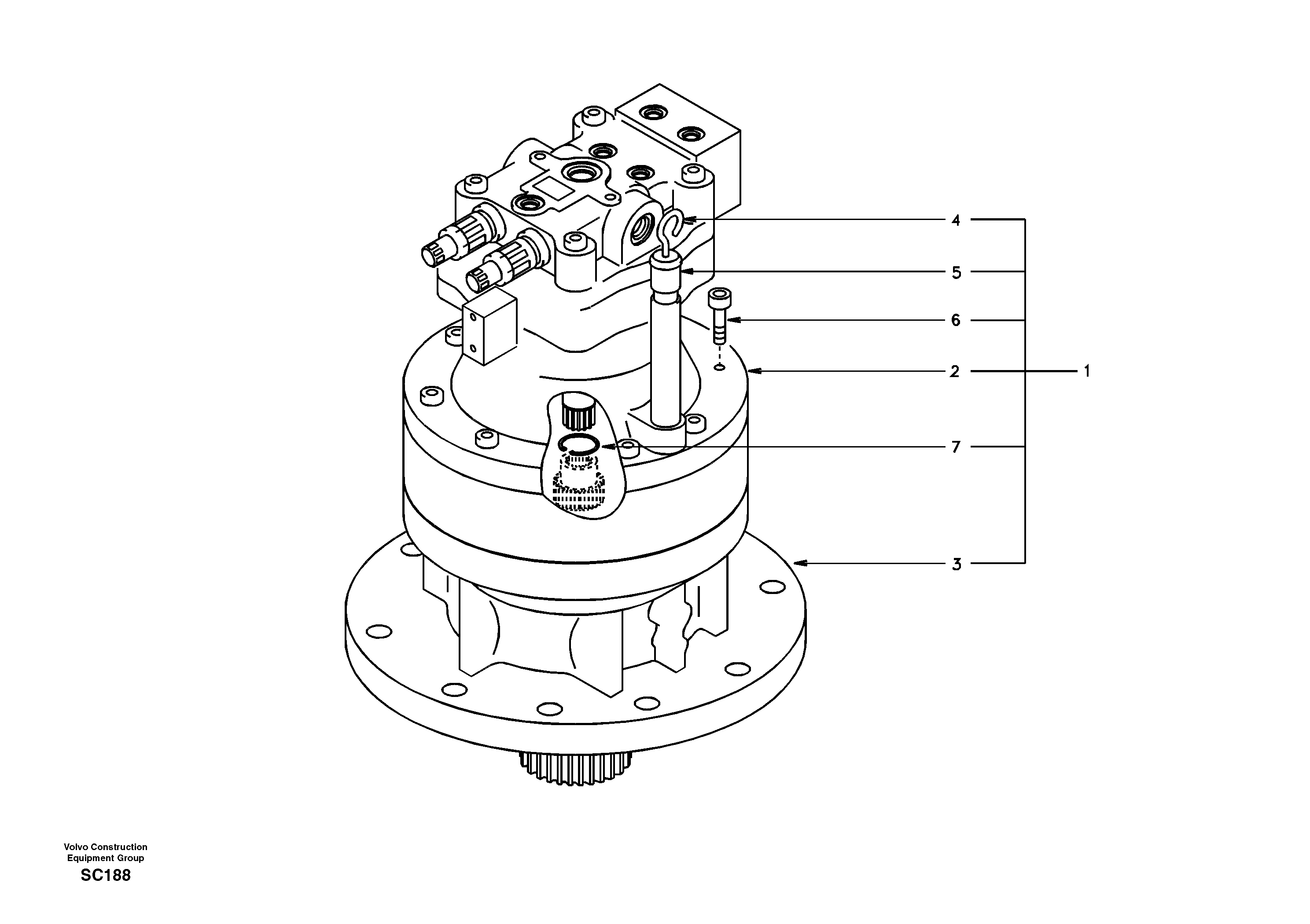Swing Motor VOE14501683 VOLVO