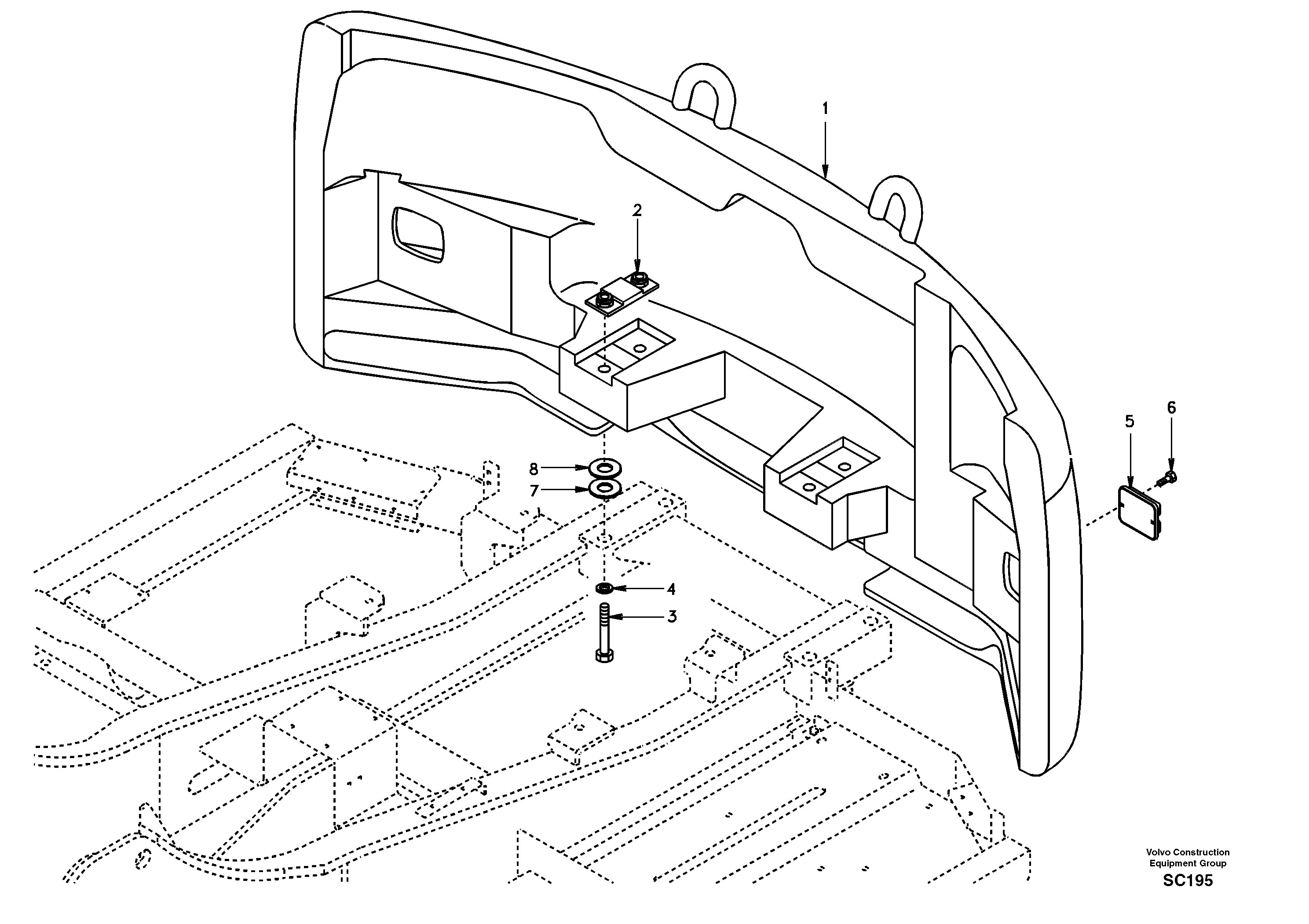 Counterweight SA1153-00880 VOLVO