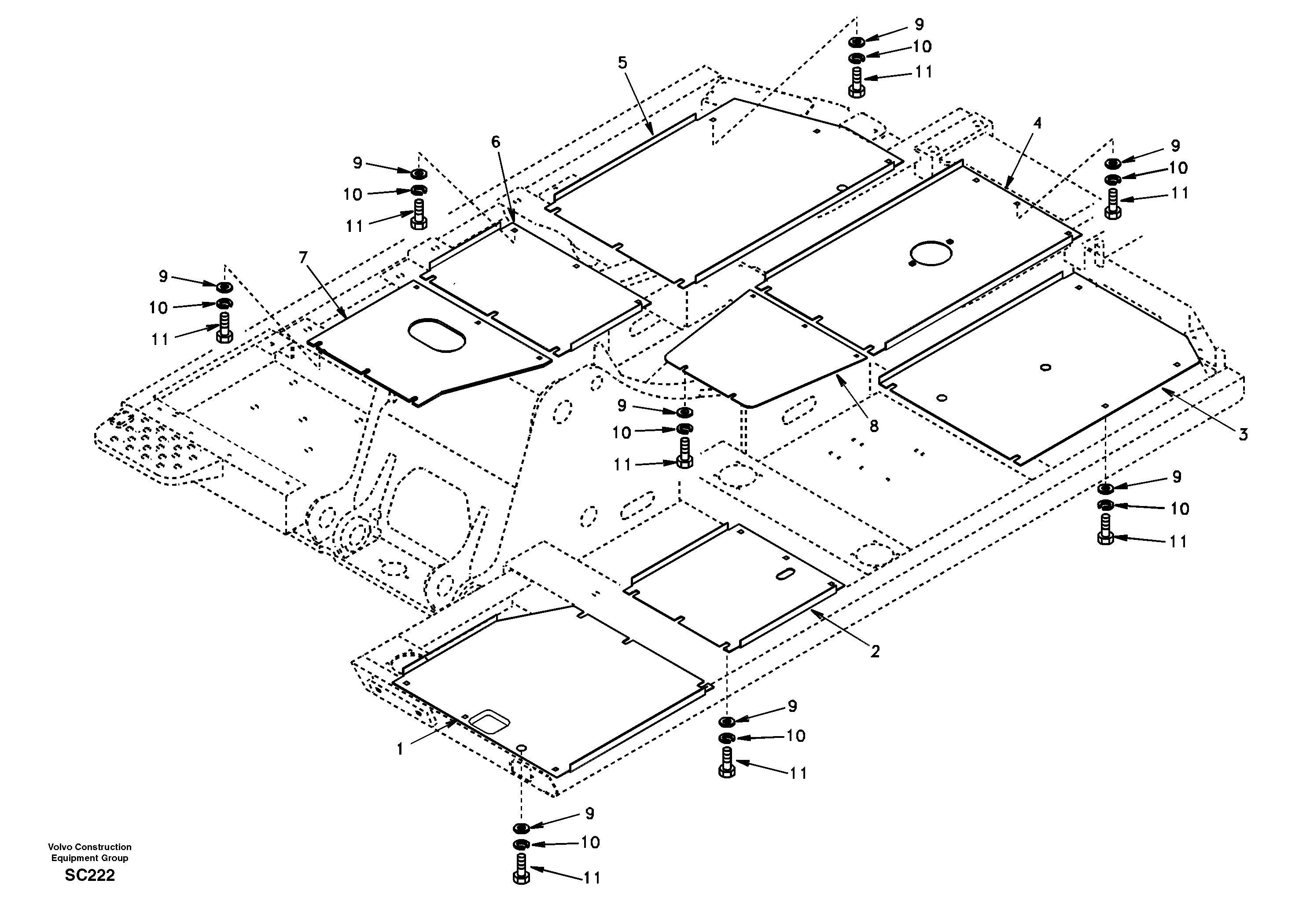 Cover SA1164-01220 VOLVO