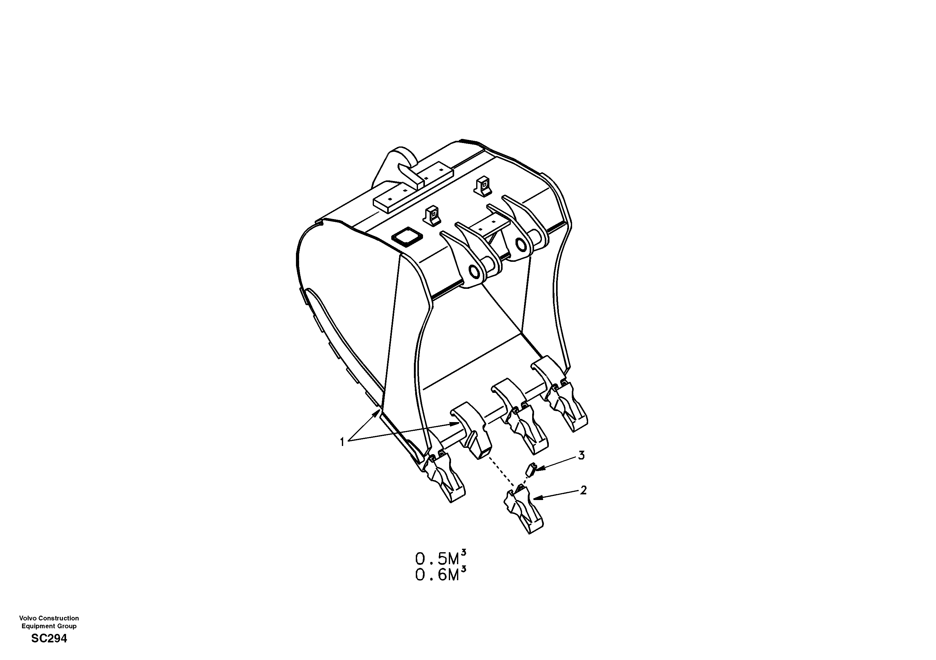 Bucket SA1171-70310 VOLVO