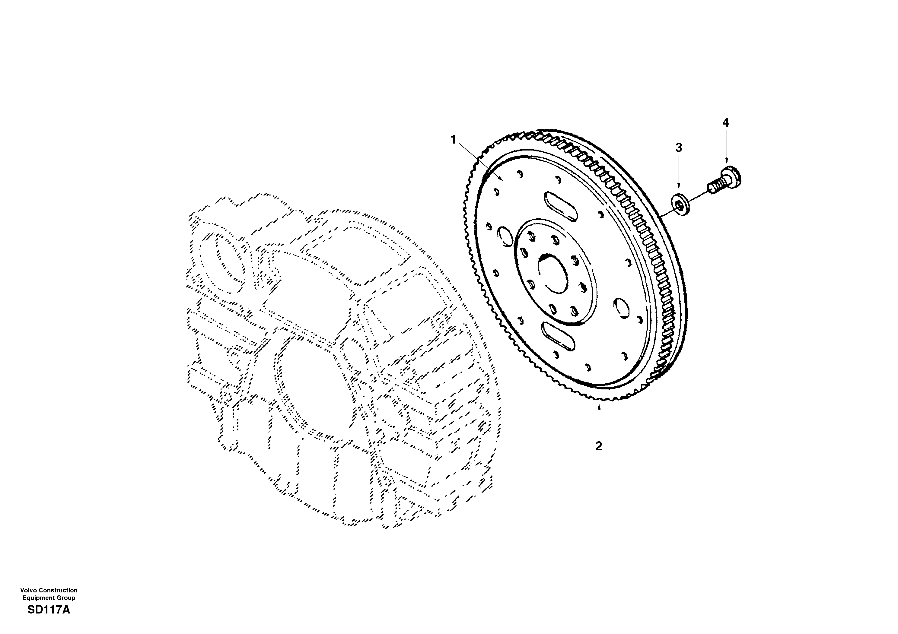Flywheel SA3283902 VOLVO