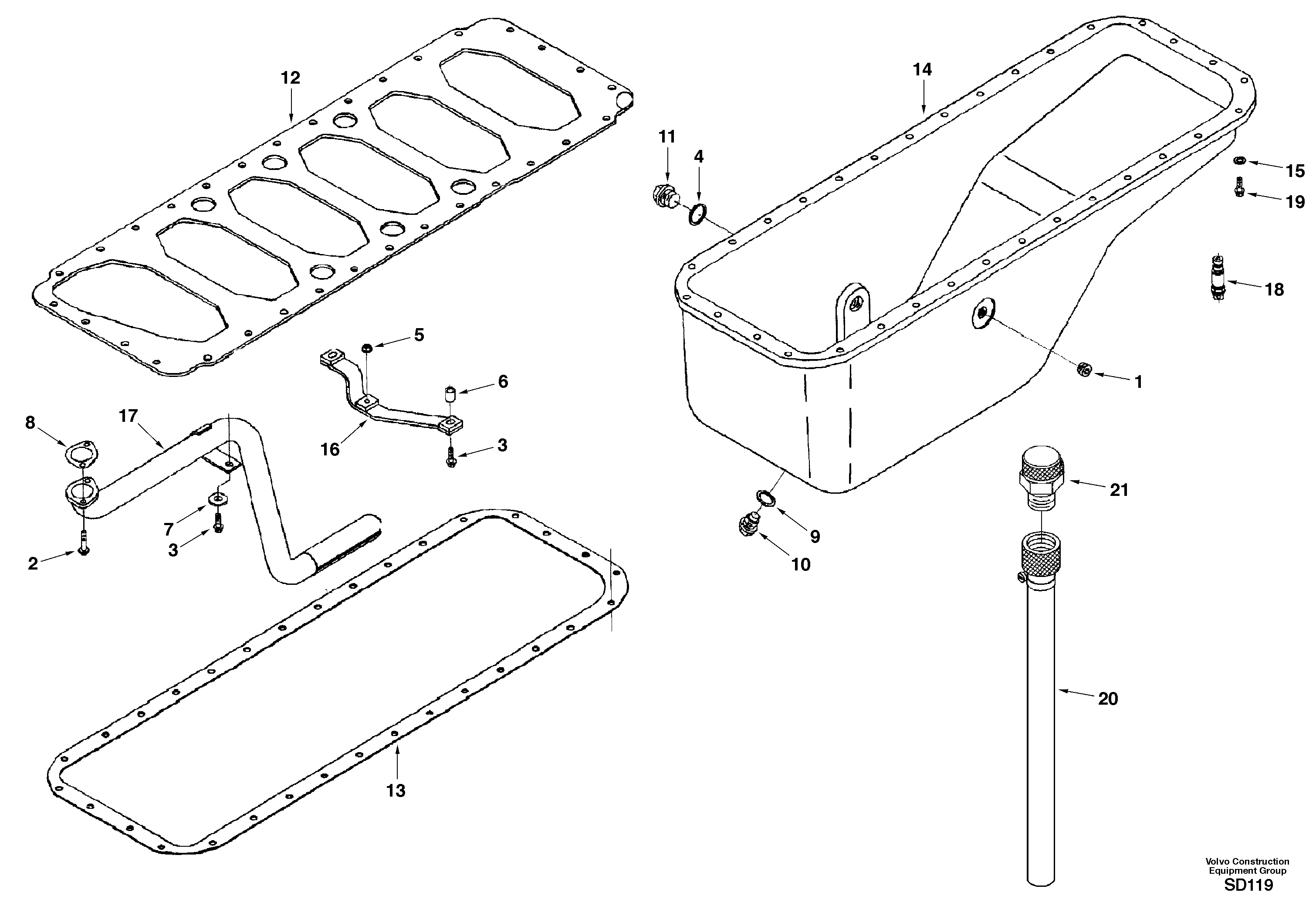 Oil Pan SA3932070 VOLVO