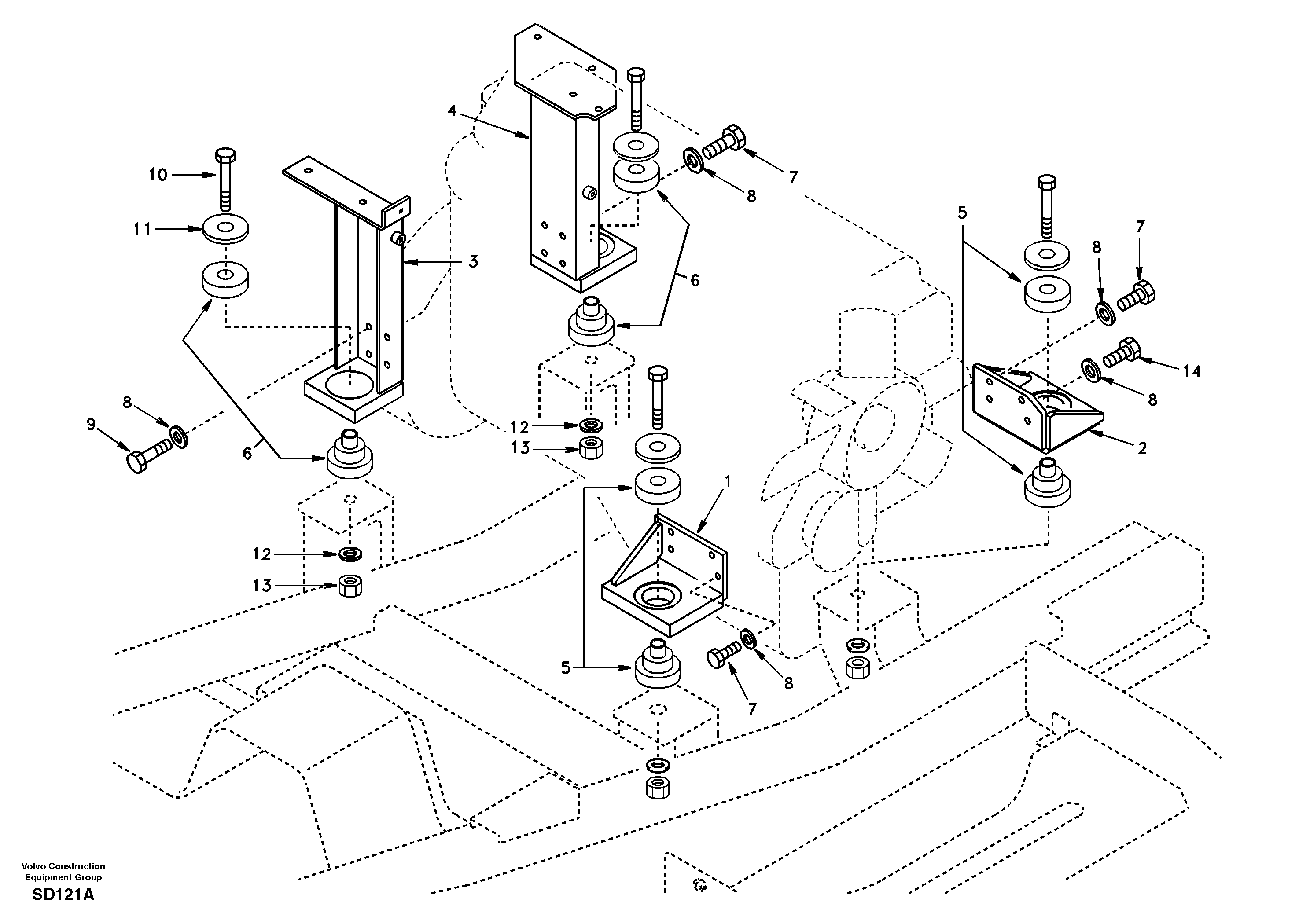 Bracket SA1112-00870 VOLVO