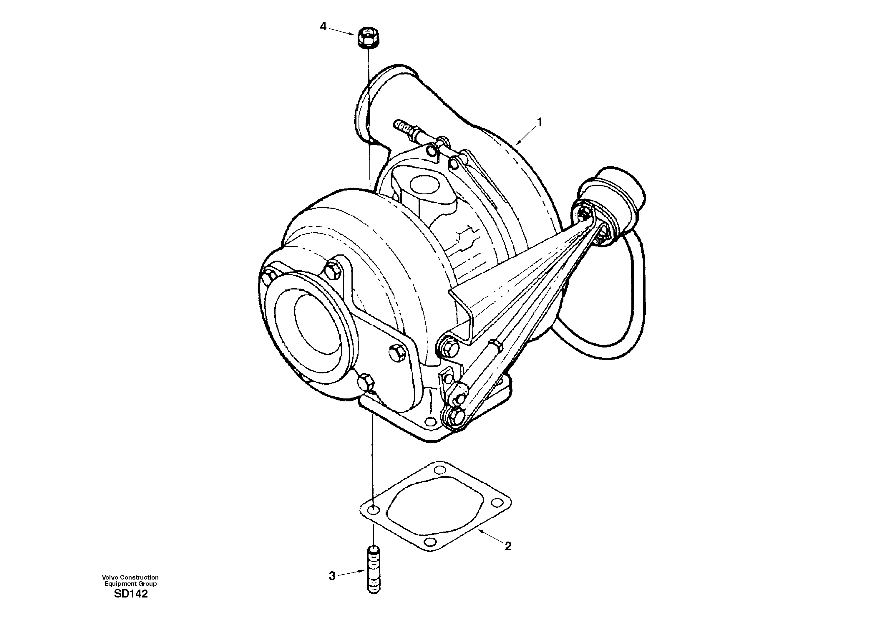 Turbocharger SA3538574 VOLVO