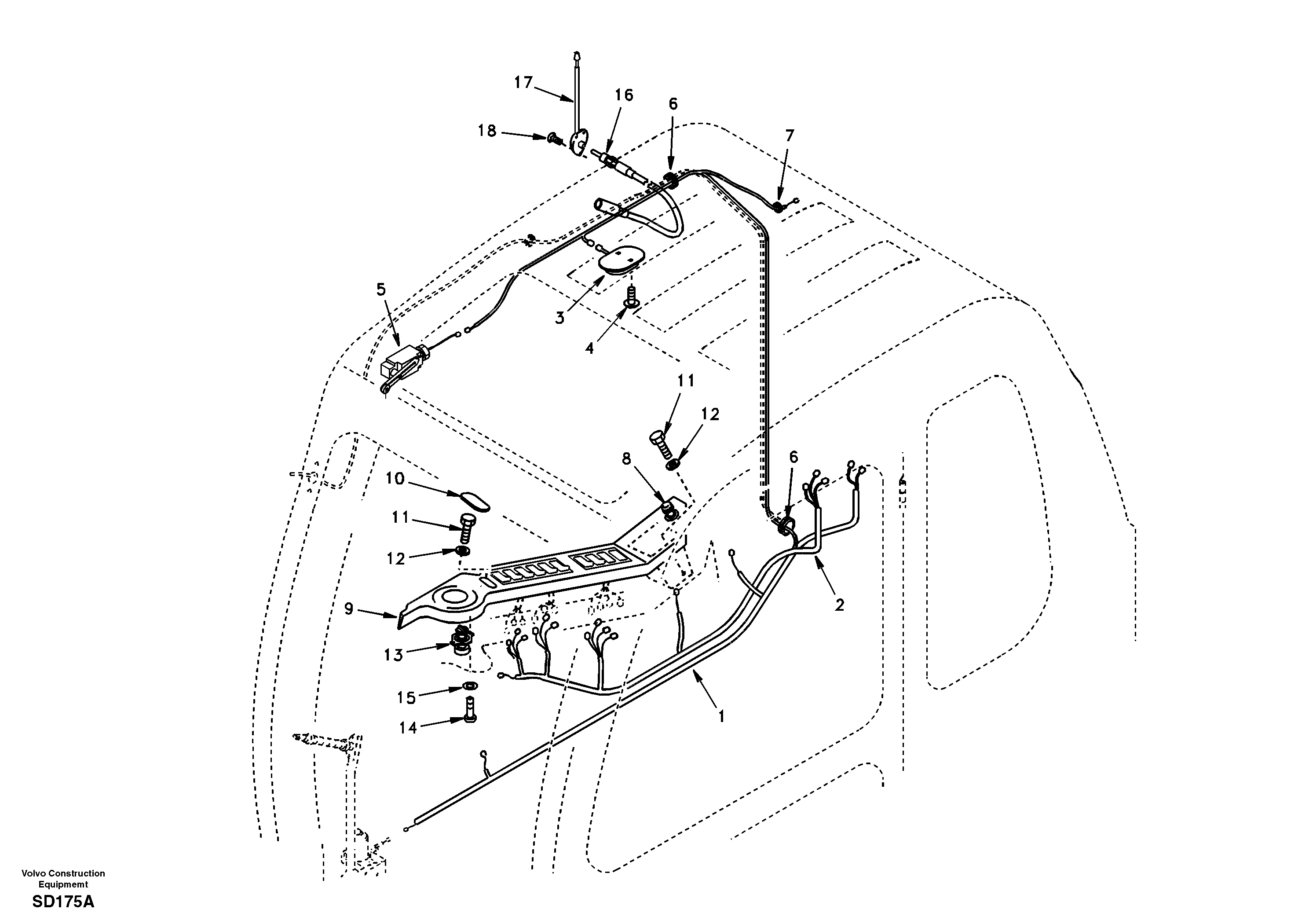 Cable harness SA1122-03960 VOLVO