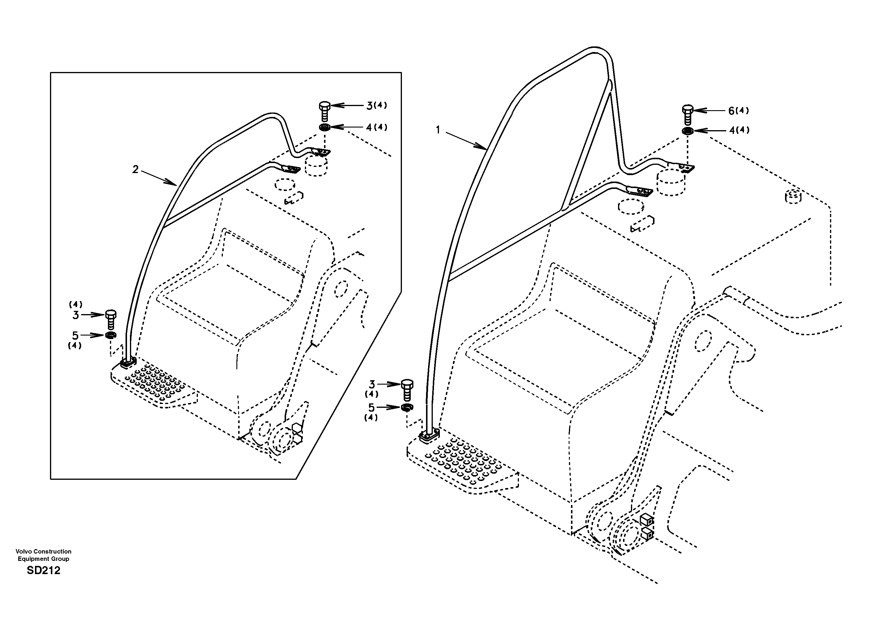 Handrail SA1166-04530 VOLVO