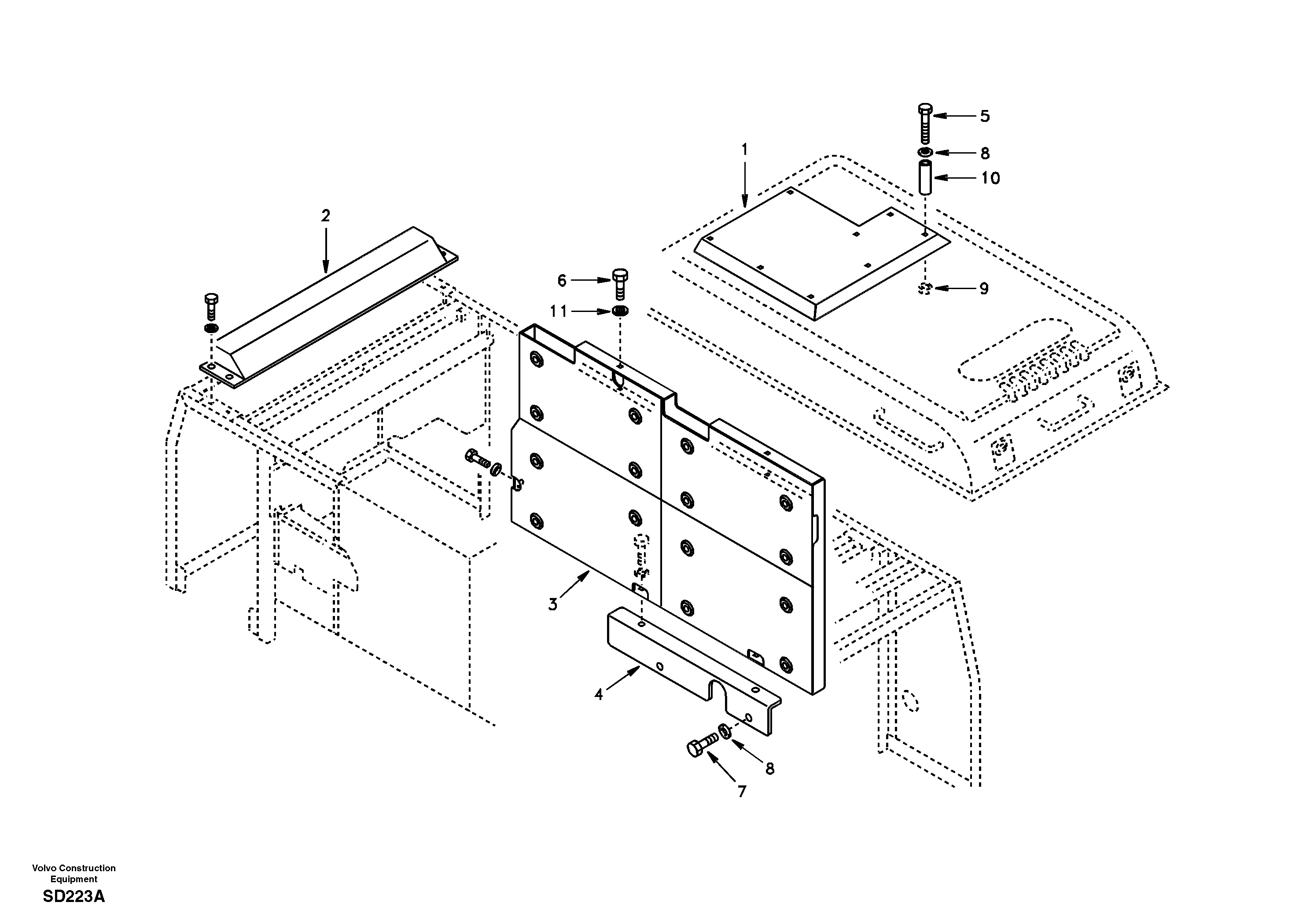 Bracket VOE14501693 VOLVO