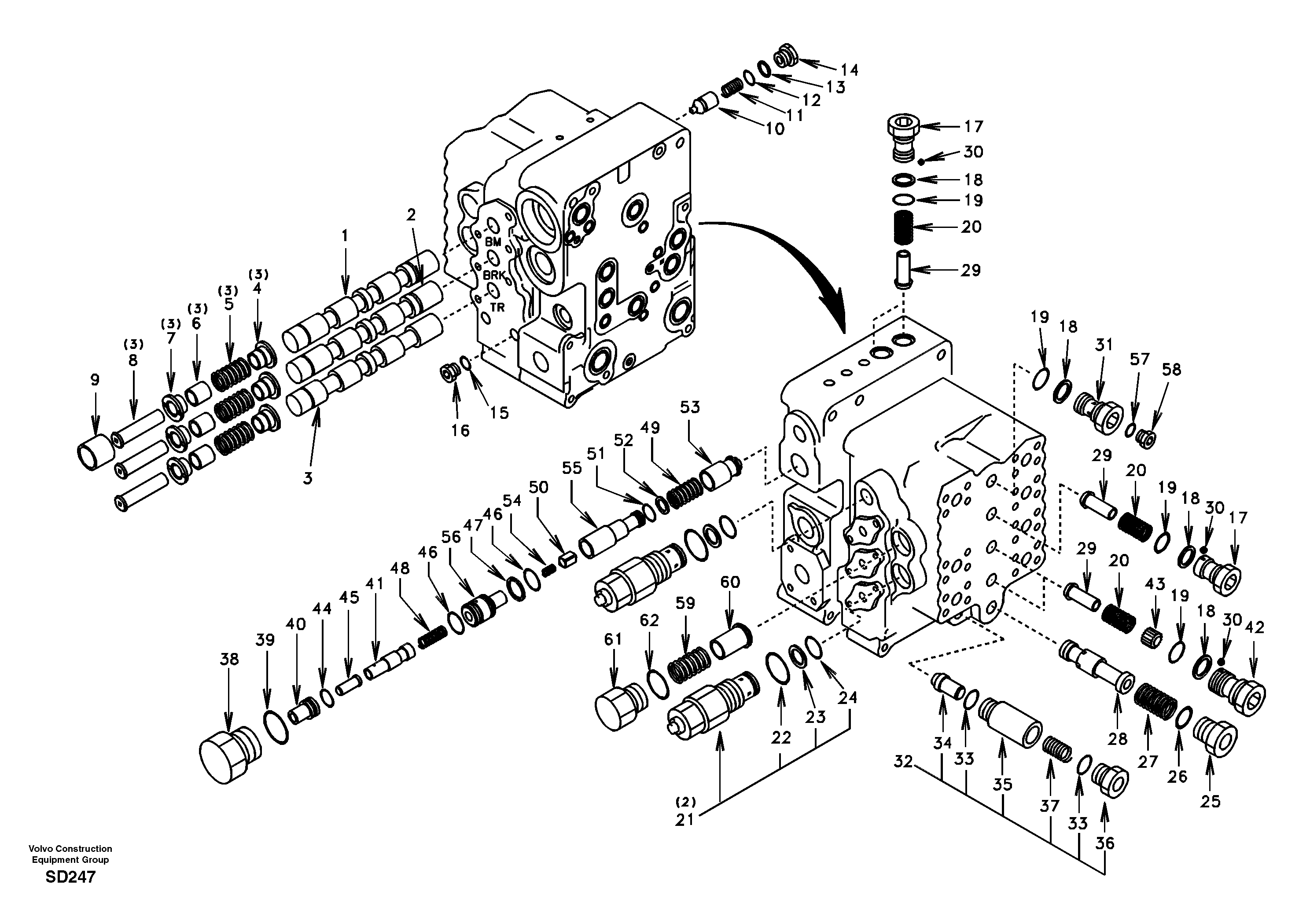 Relief valve SA8230-12640 VOLVO